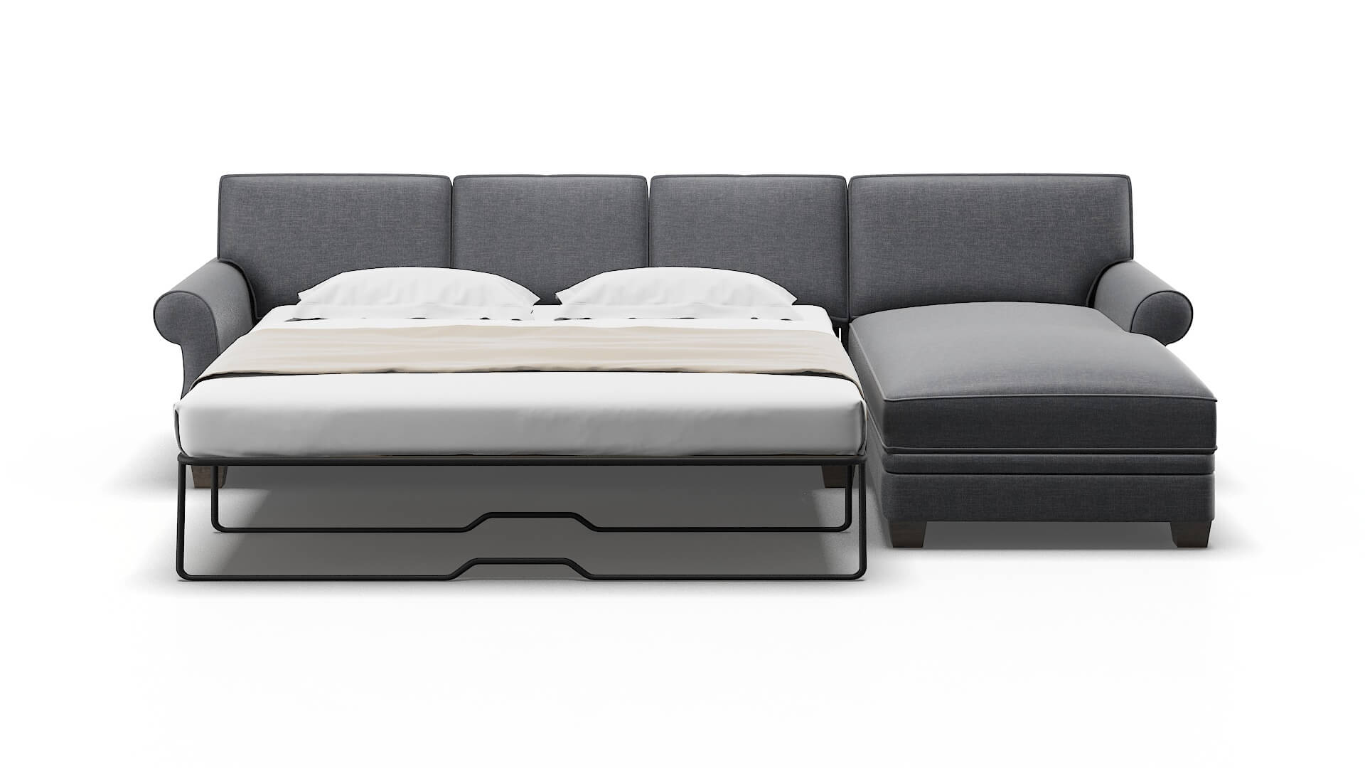 Rome Lana Onyx Panel Sleeper Espresso legs 1