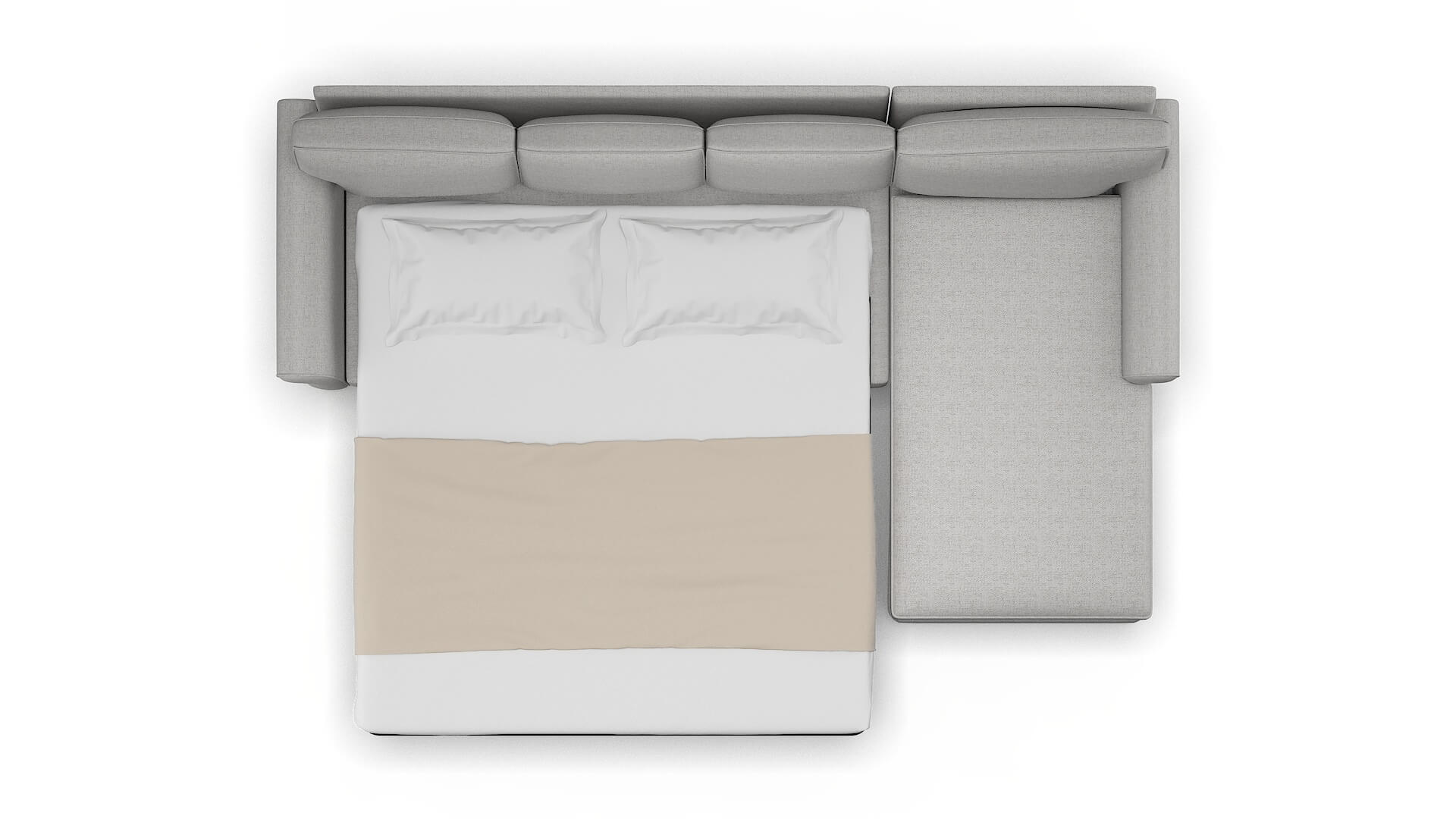 Rome Malibu Dove Panel Sleeper Espresso legs 3