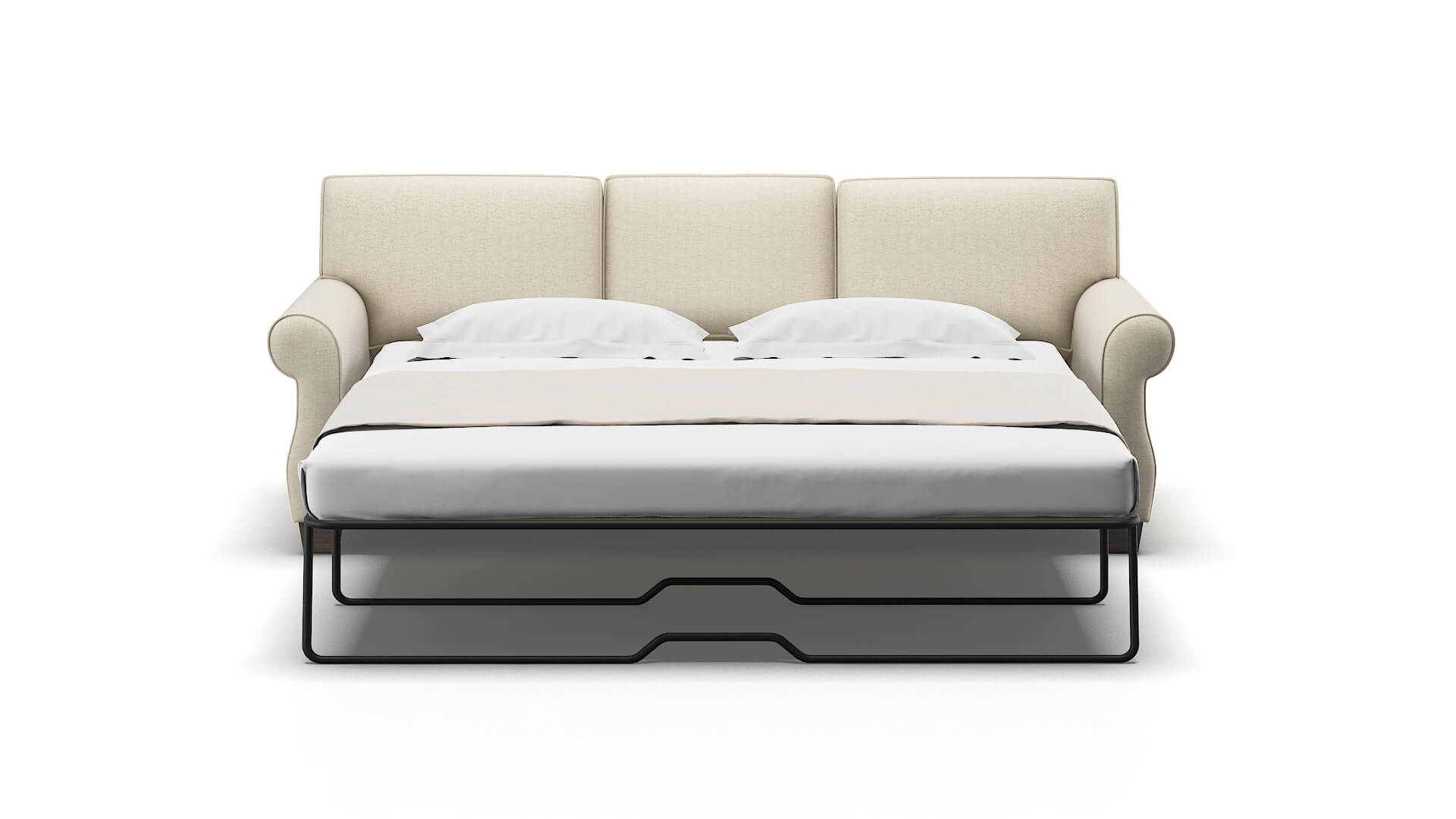 Rome Malibu Sand Sofa Sleeper Espresso legs 1