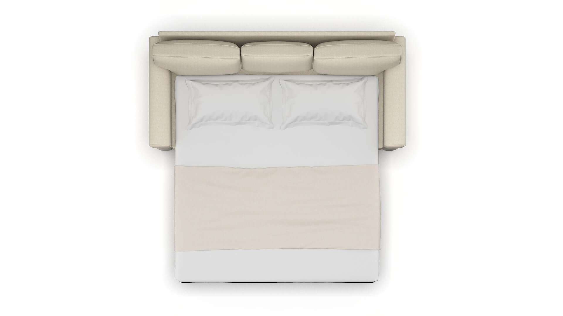 Rome Malibu Sand Sofa Sleeper Espresso legs 3