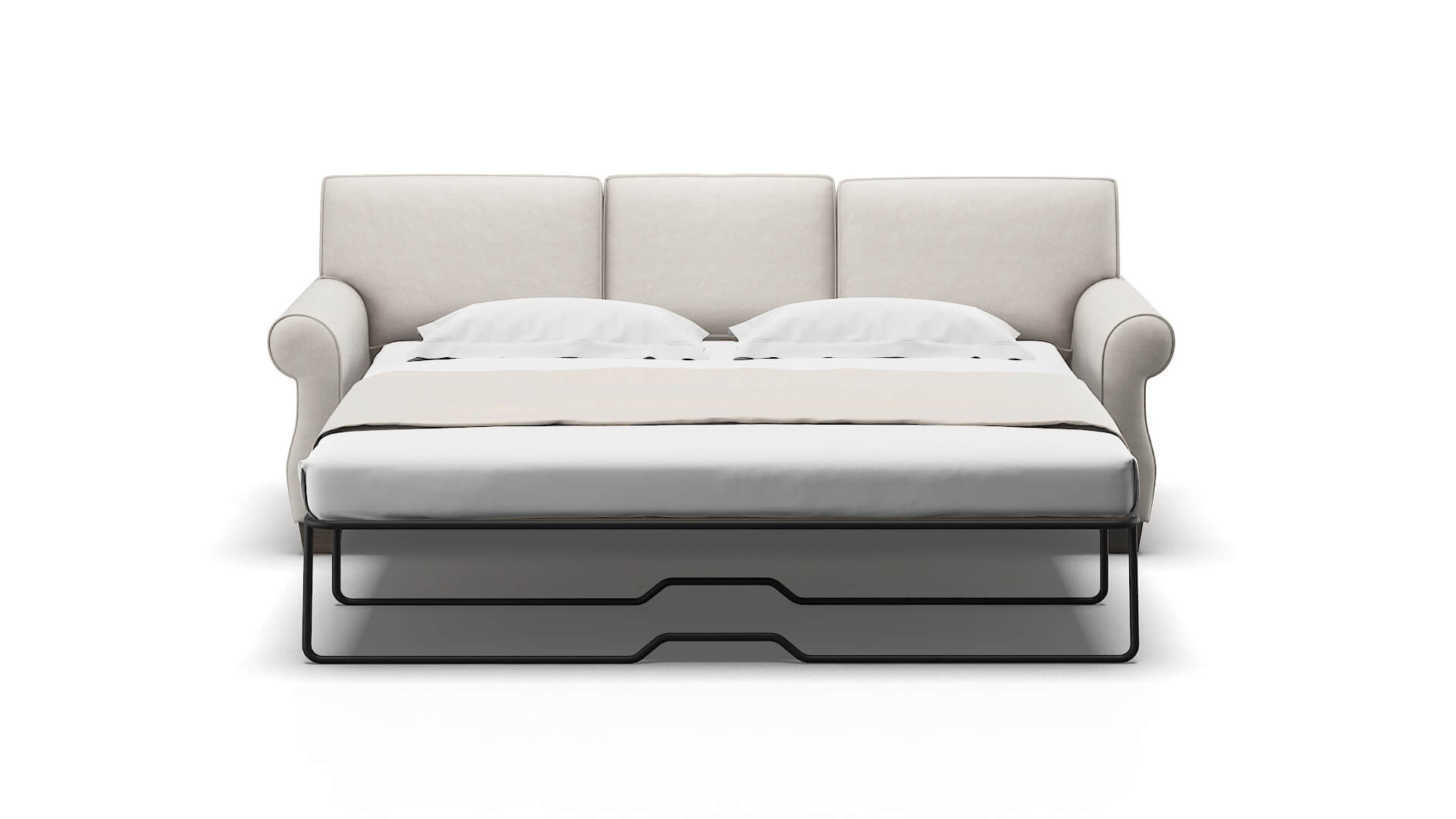 Rome Noble Grey Sofa Sleeper Espresso legs 1