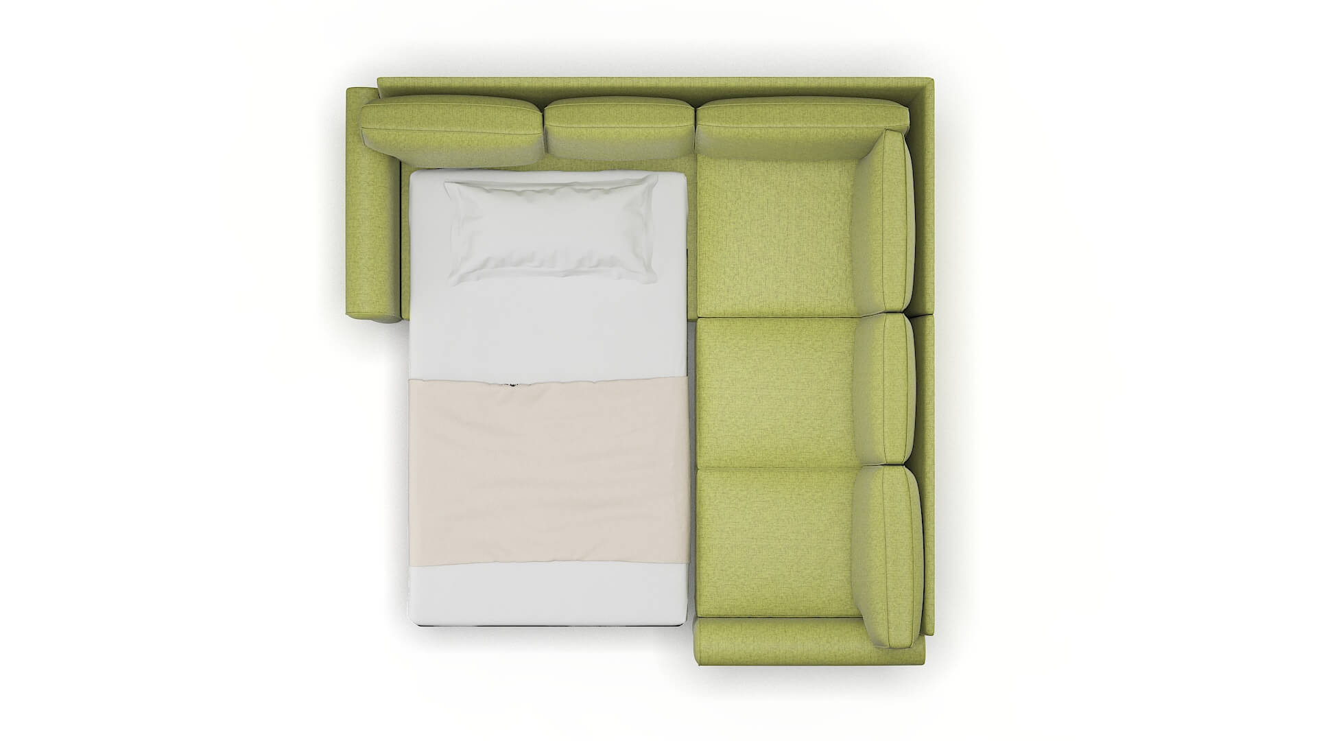 Rome Notion Appletini Sectional Sleeper Espresso legs 3