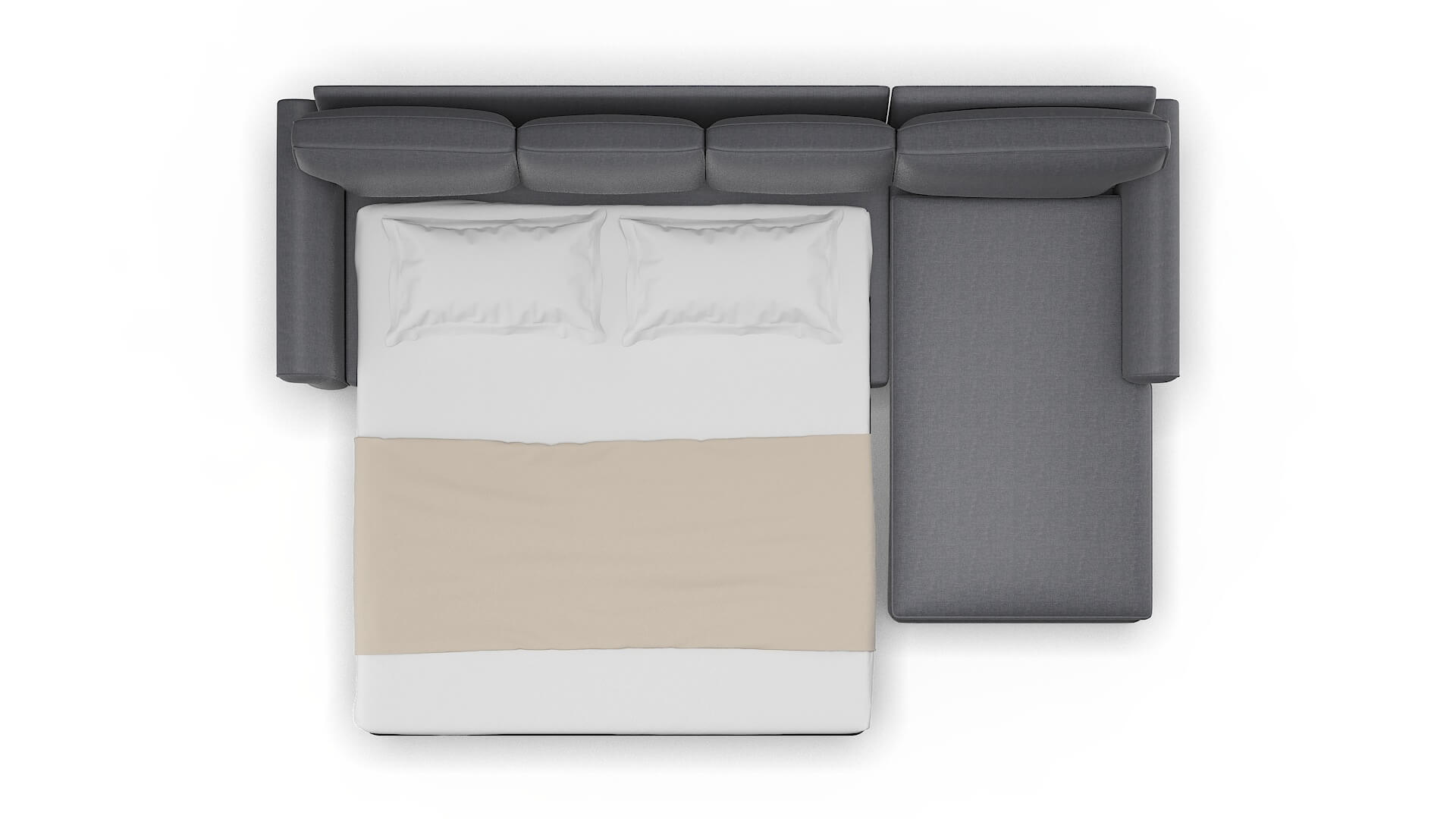 Rome Notion Graphite Panel Sleeper Espresso legs 3