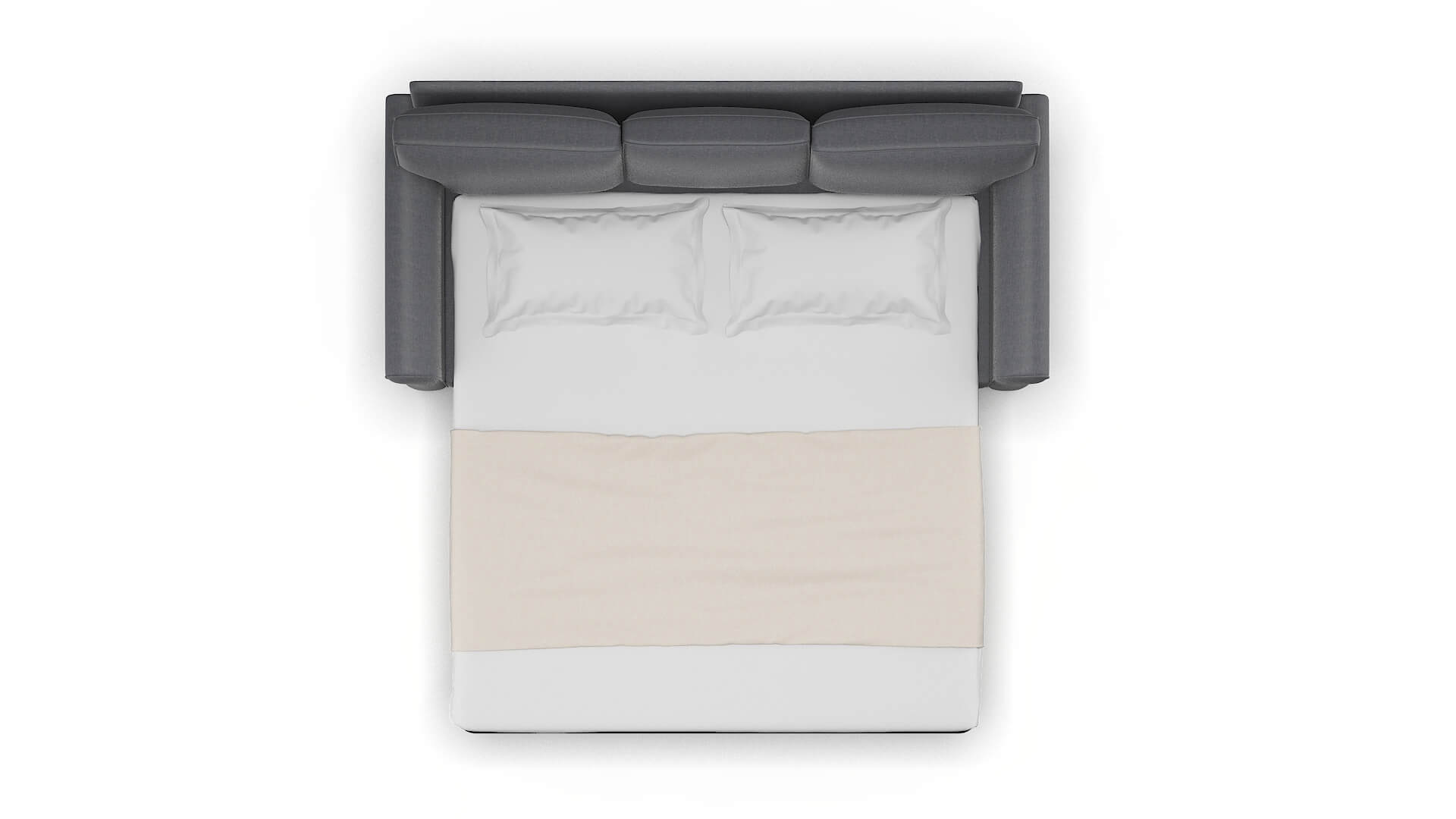 Rome Notion Graphite Sofa Sleeper Espresso legs 3