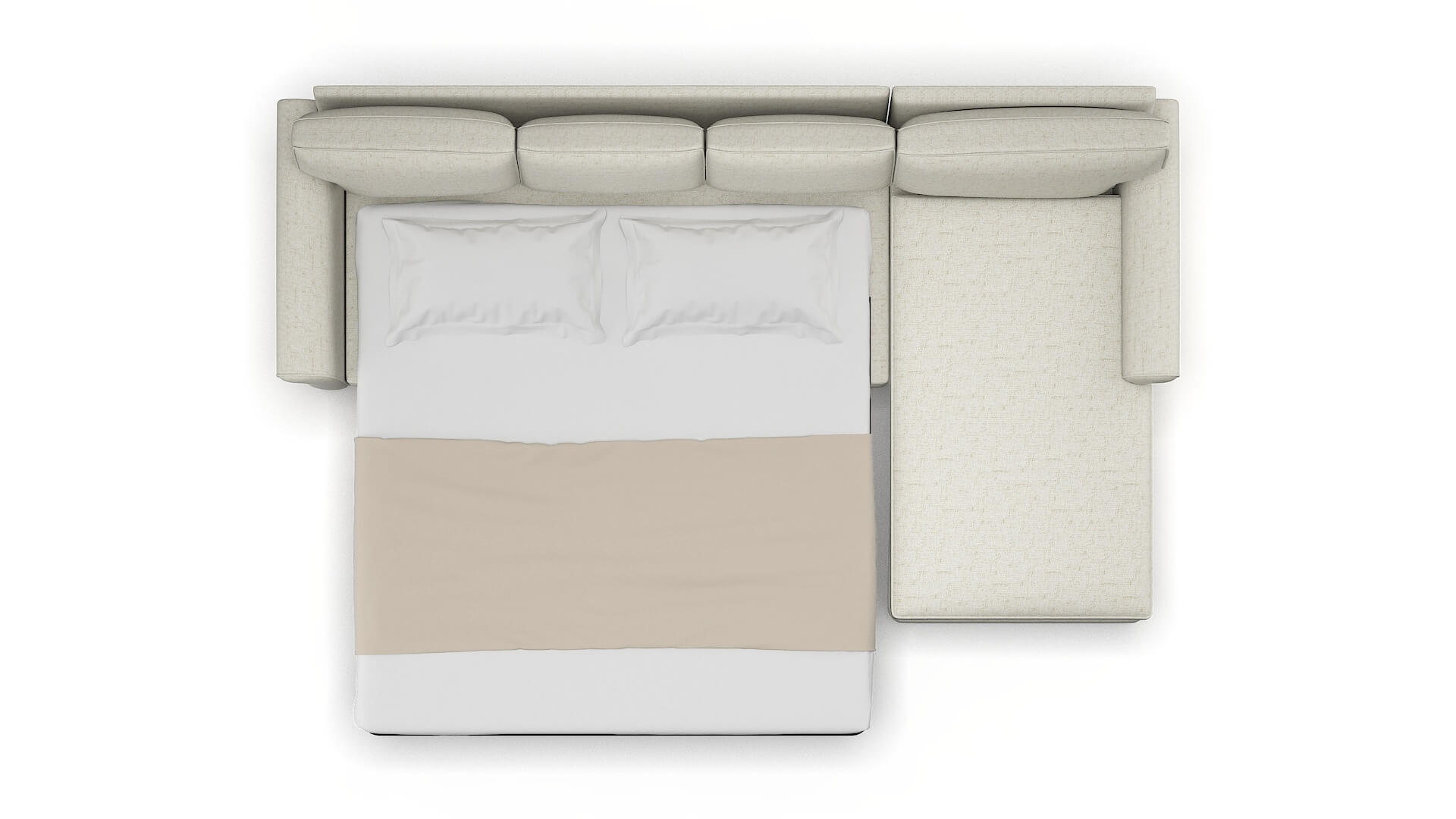 Rome Oceanside Birch Panel Sleeper Espresso legs 3