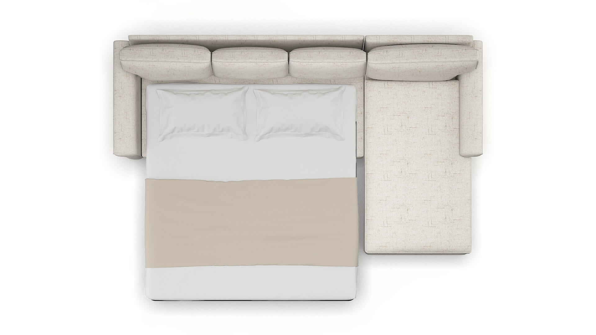 Rome Oceanside Natural Panel Sleeper Espresso legs 3