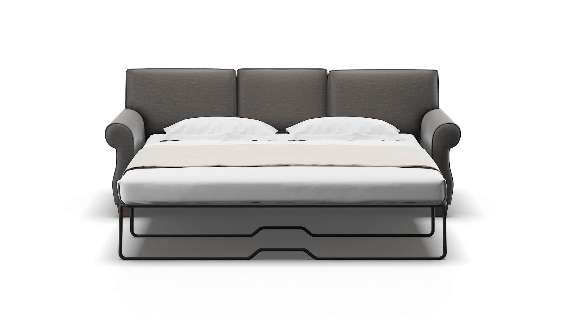 Rome Oscar Grey Sofa Sleeper Espresso legs 1