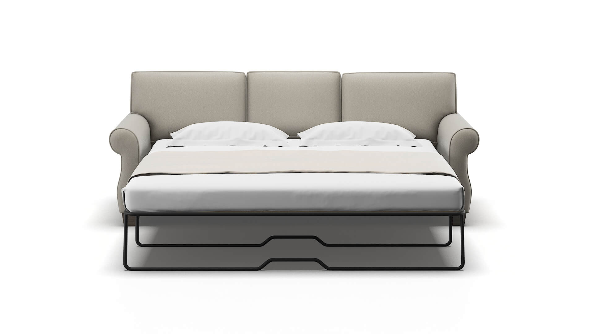 Rome Oscar Silver Sofa Sleeper Espresso legs 1