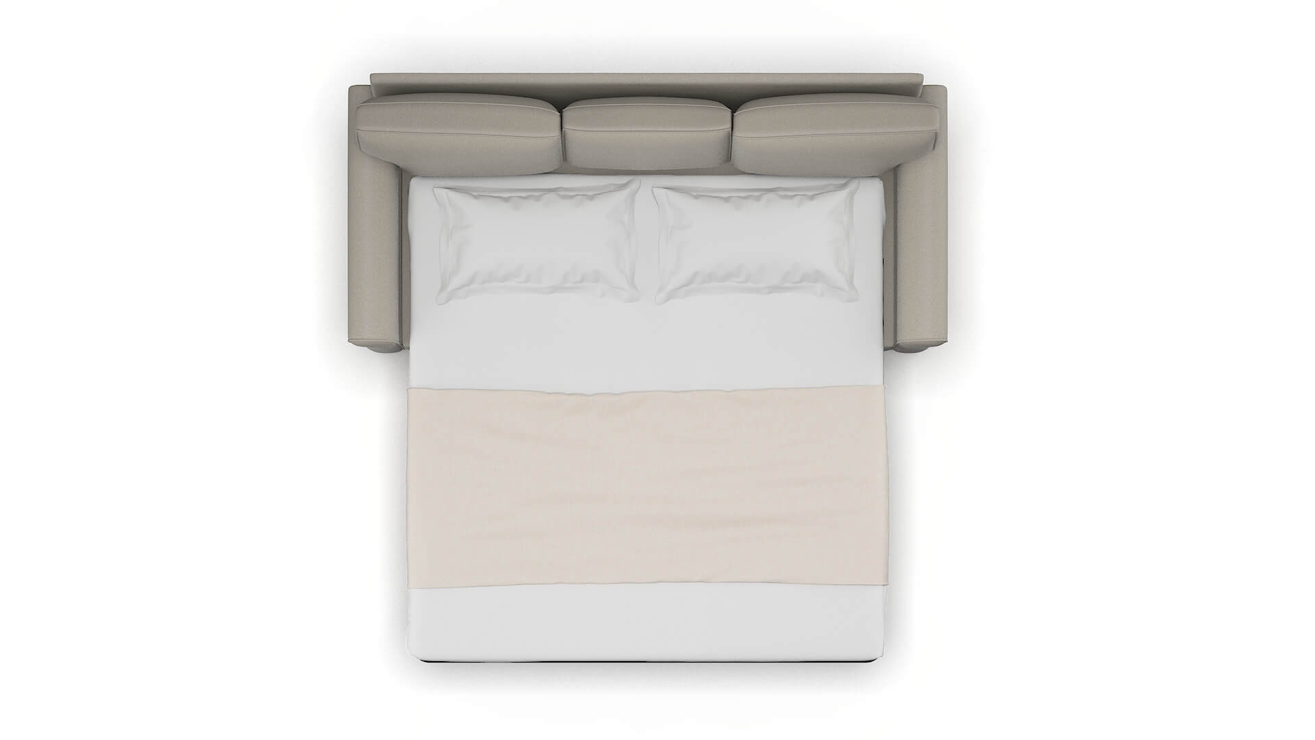 Rome Oscar Silver Sofa Sleeper Espresso legs 3