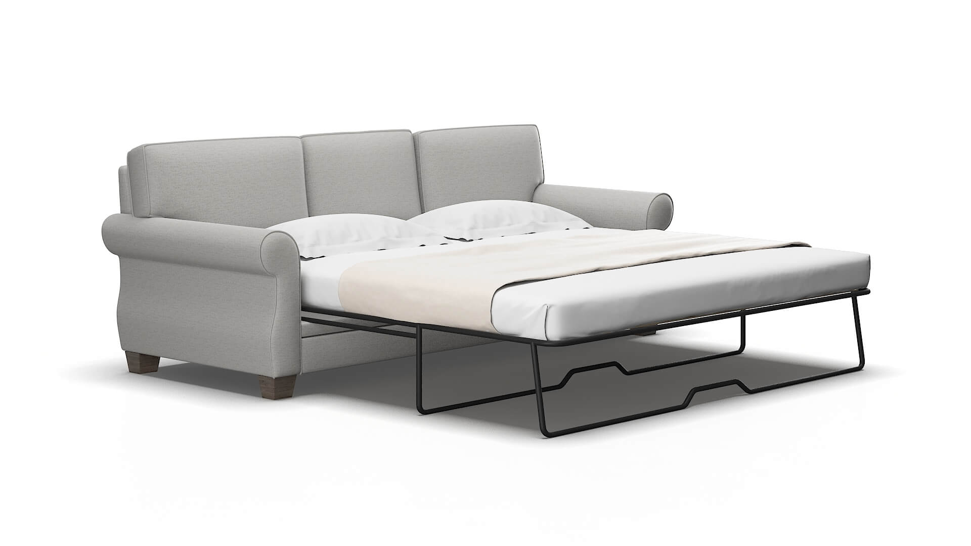 Rome Parker Silver Sofa Sleeper espresso legs 2