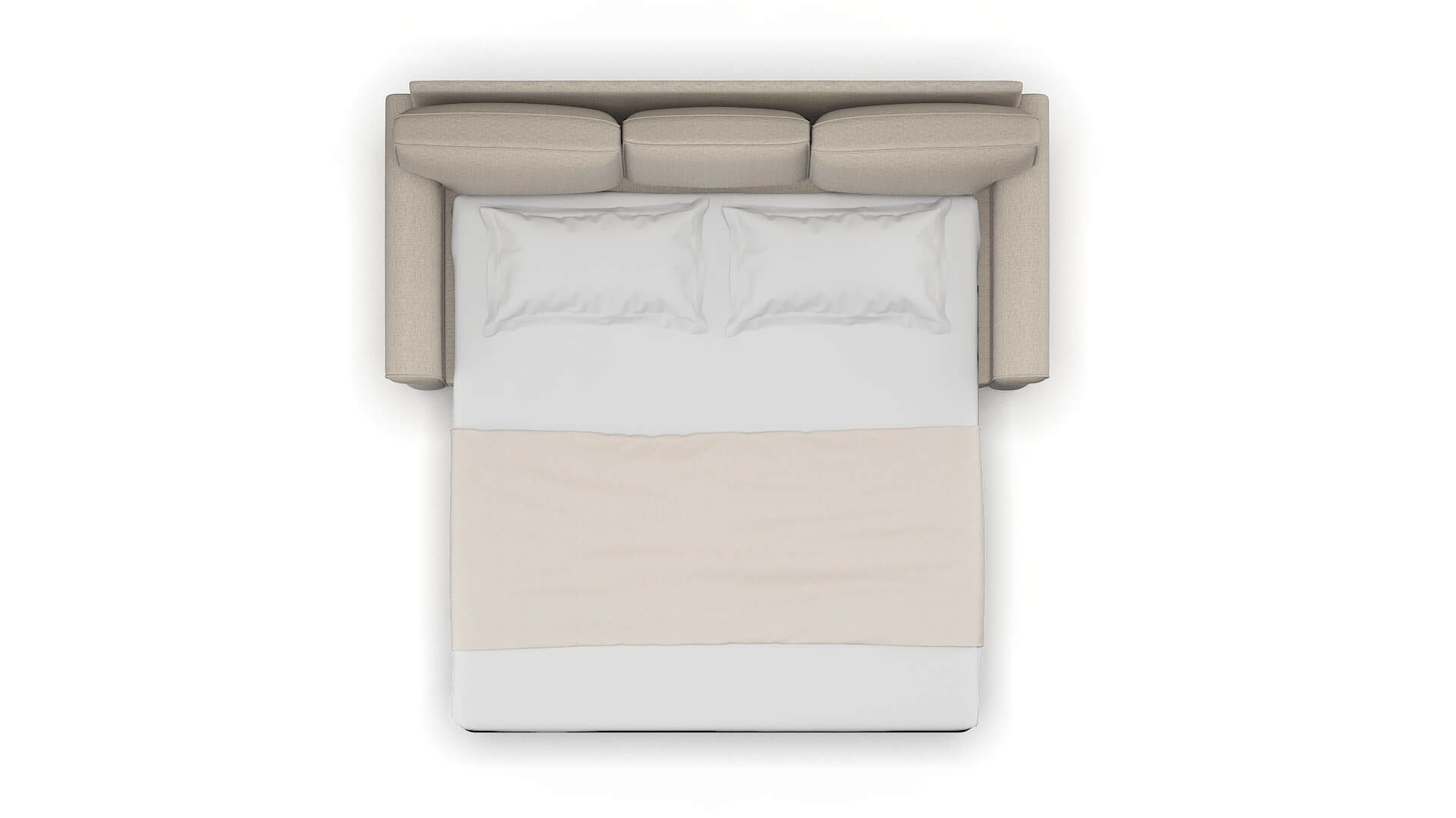 Rome Parker Wheat Sofa Sleeper Espresso legs 3