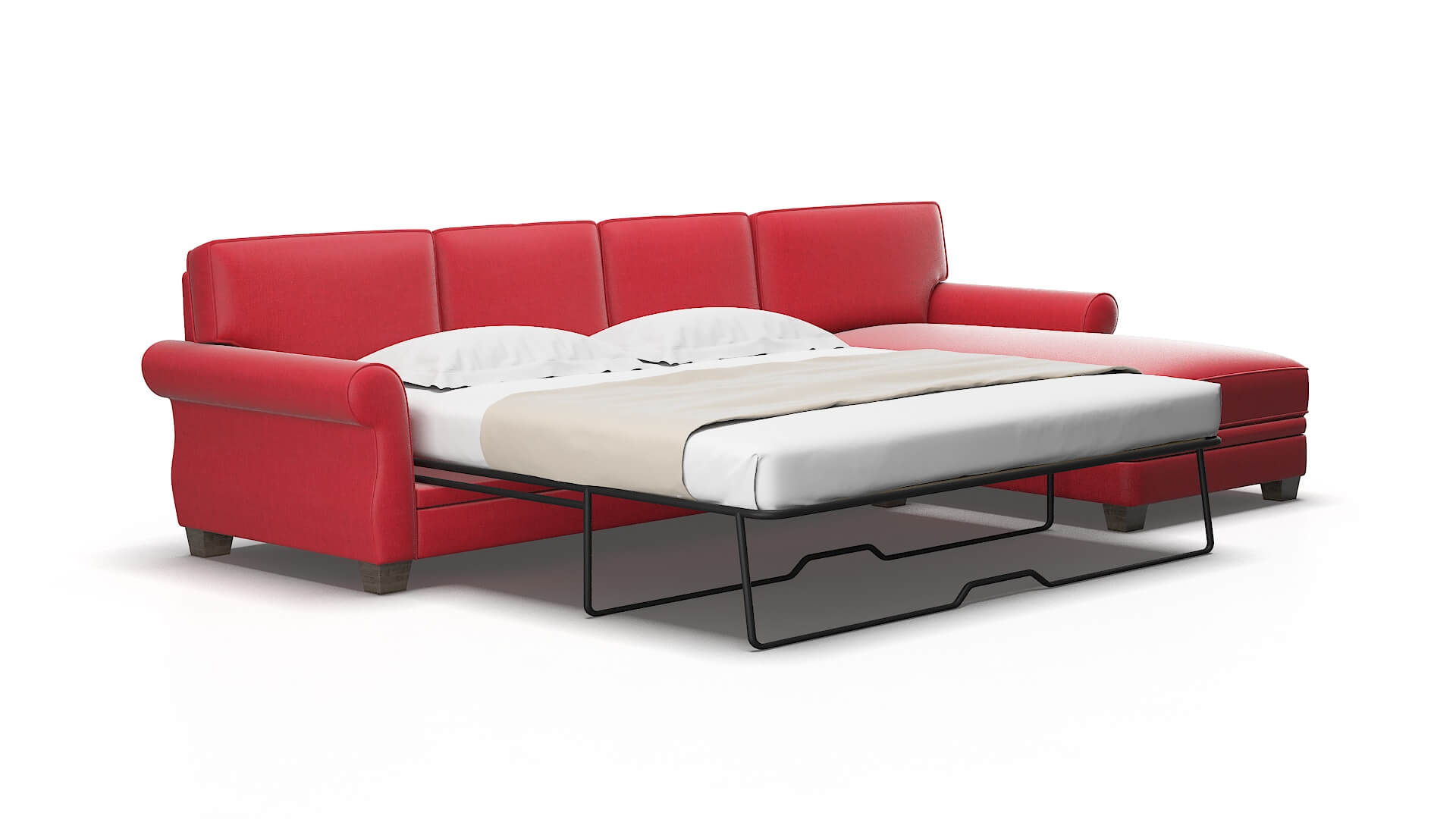 Rome Pauline ruby Panel sleeper Espresso Legs  2