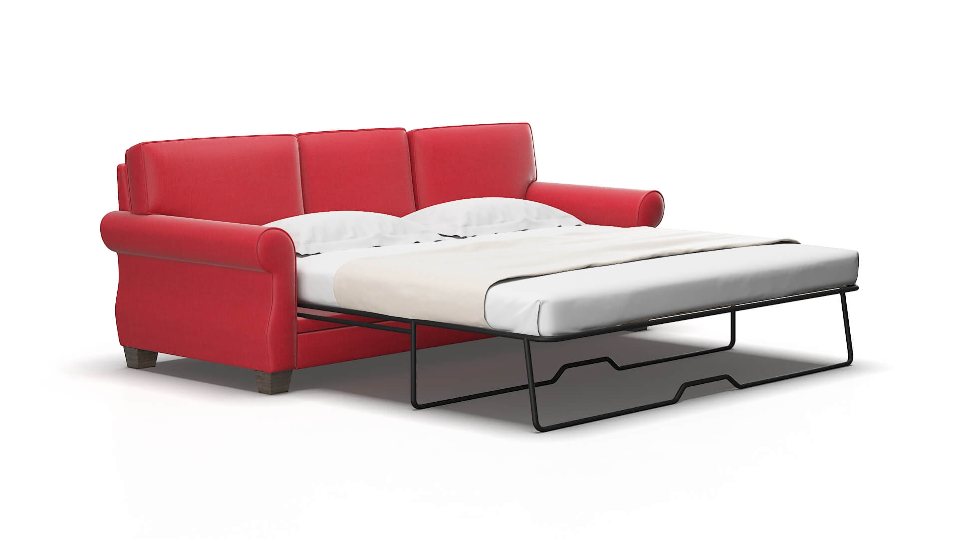 Rome Pauline ruby Sofa sleeper Espresso Legs  2