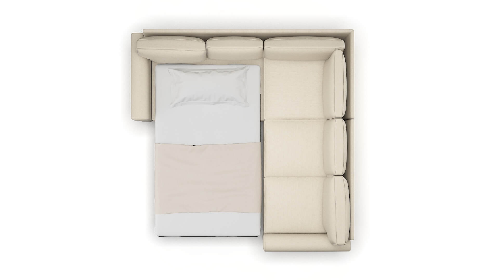 Rome Phoenix Birch Sectional Sleeper Espresso legs 3