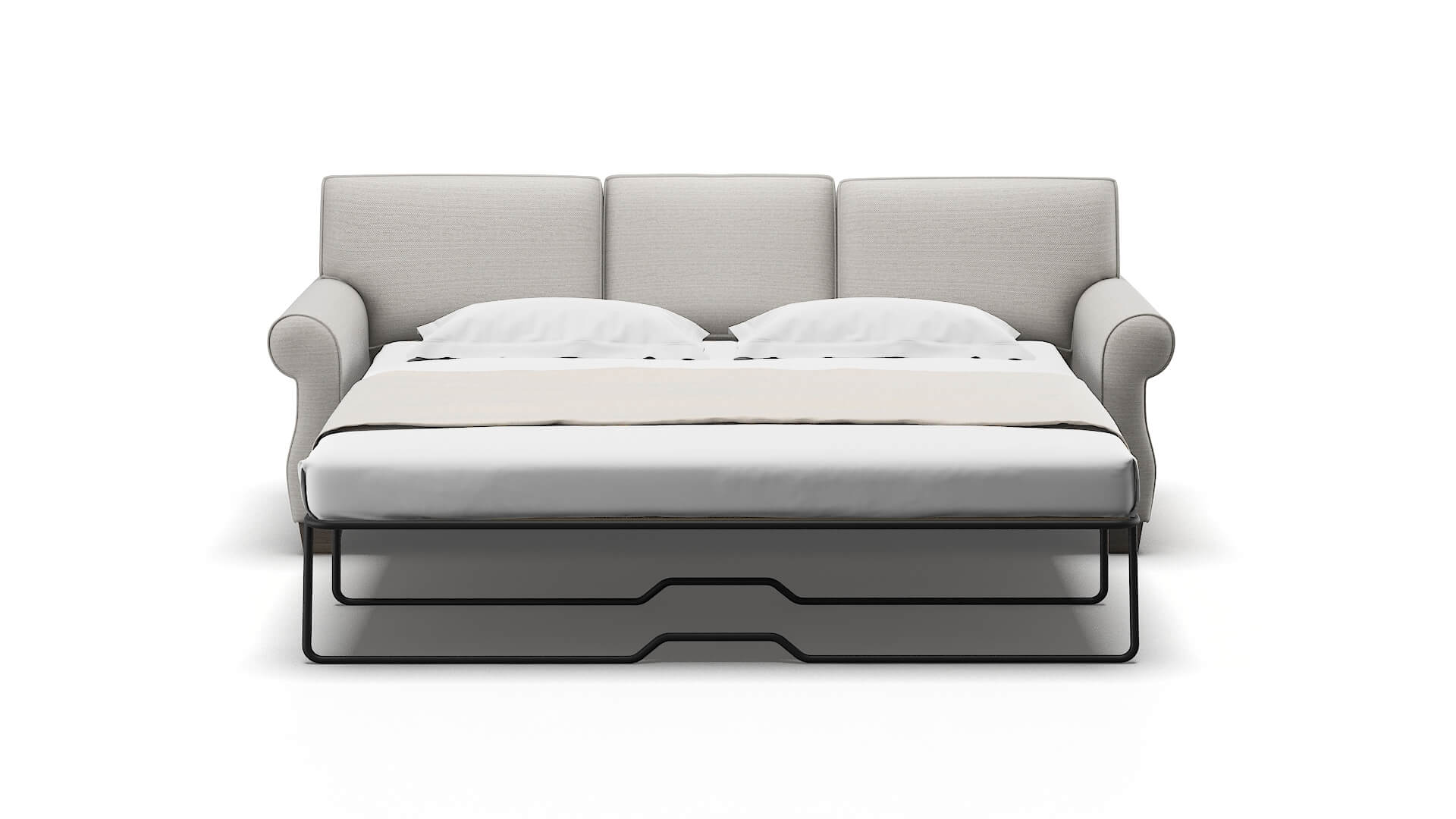 Rome Phoenix Silver Sofa Sleeper Espresso legs 1