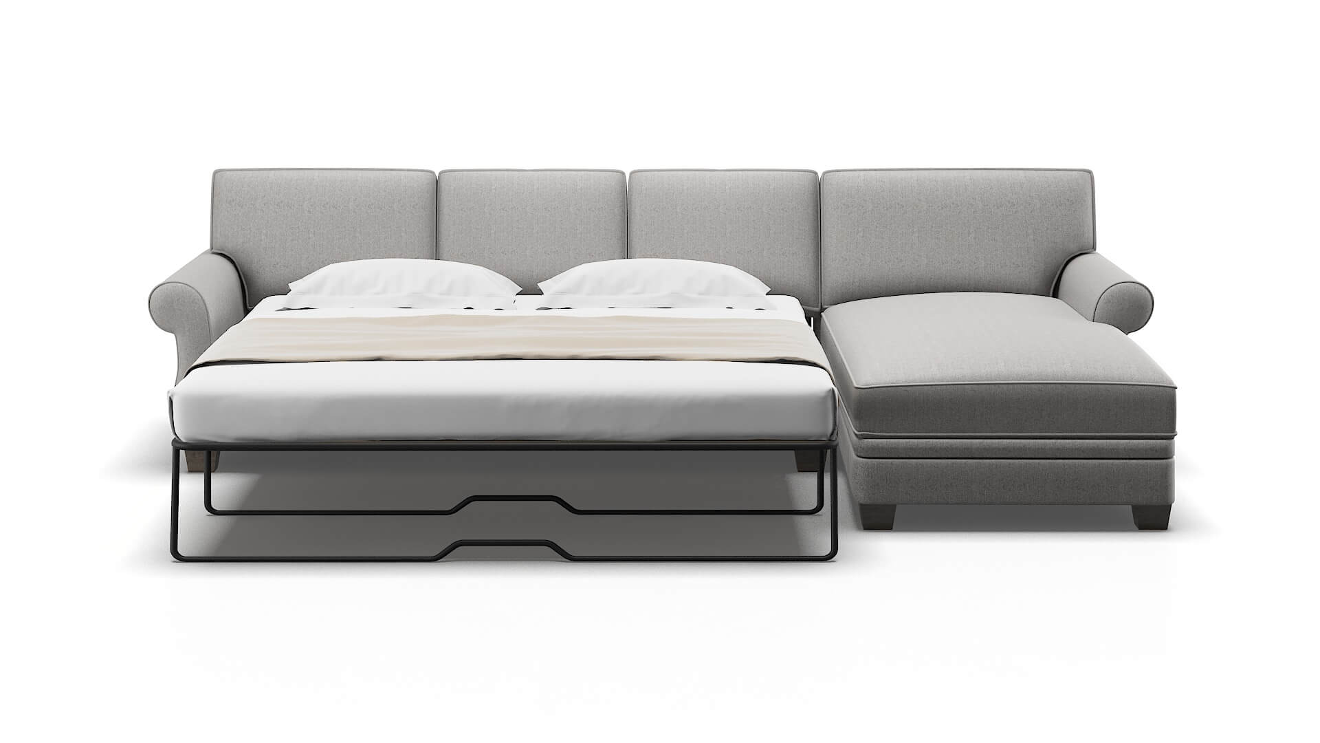 Rome Prime Ash Panel Sleeper Espresso legs 1