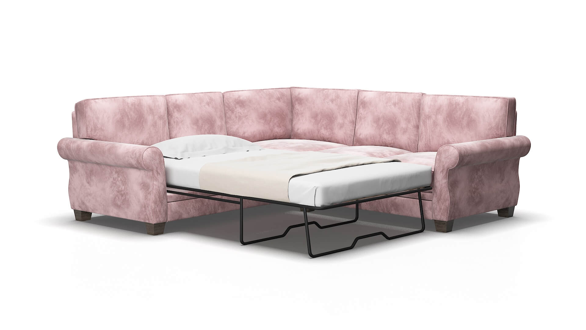 Rome Quartz 705 Sectional sleeper Espresso Legs  2