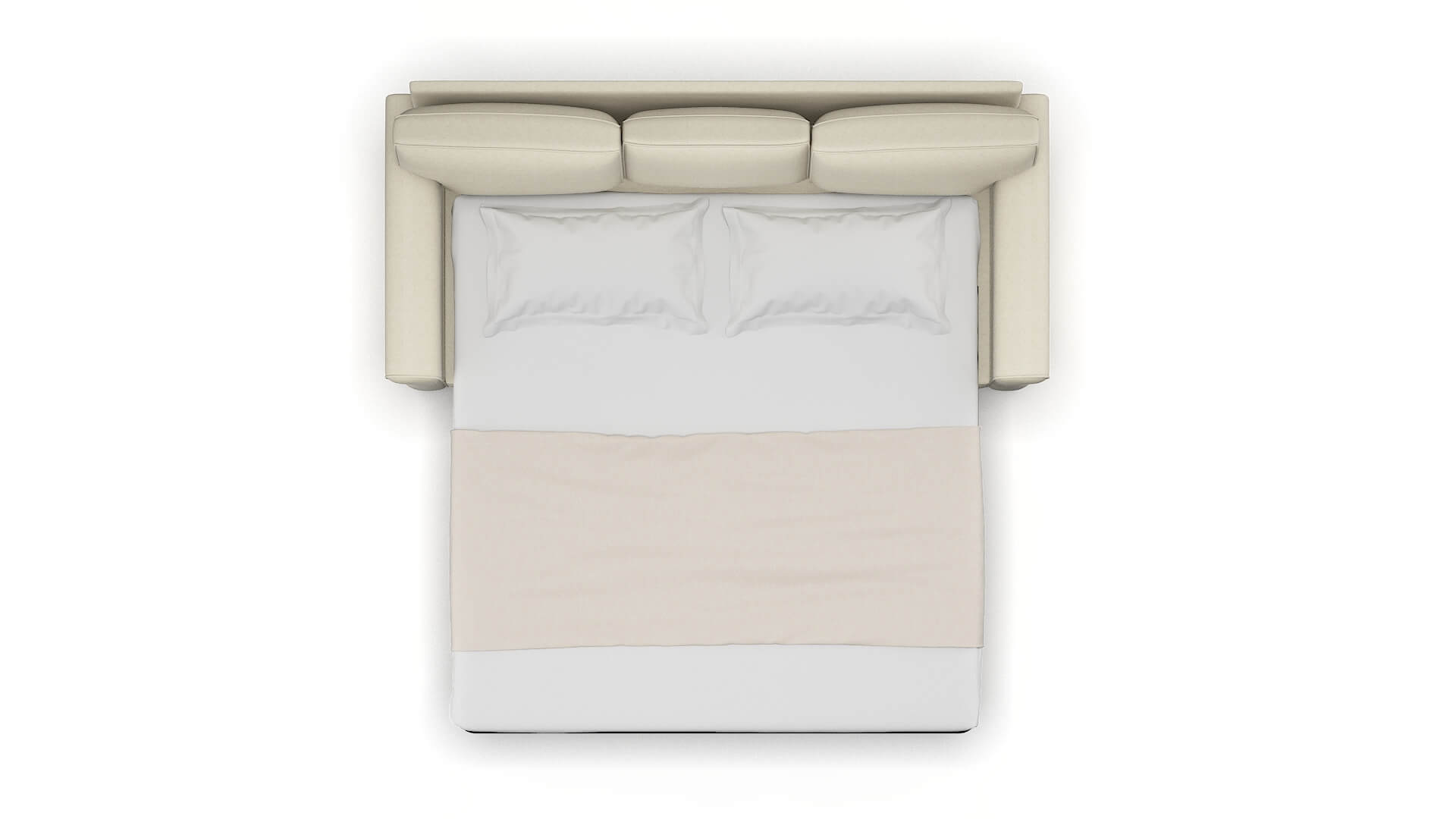 Rome Redondo Oyster Sofa Sleeper Espresso legs 3