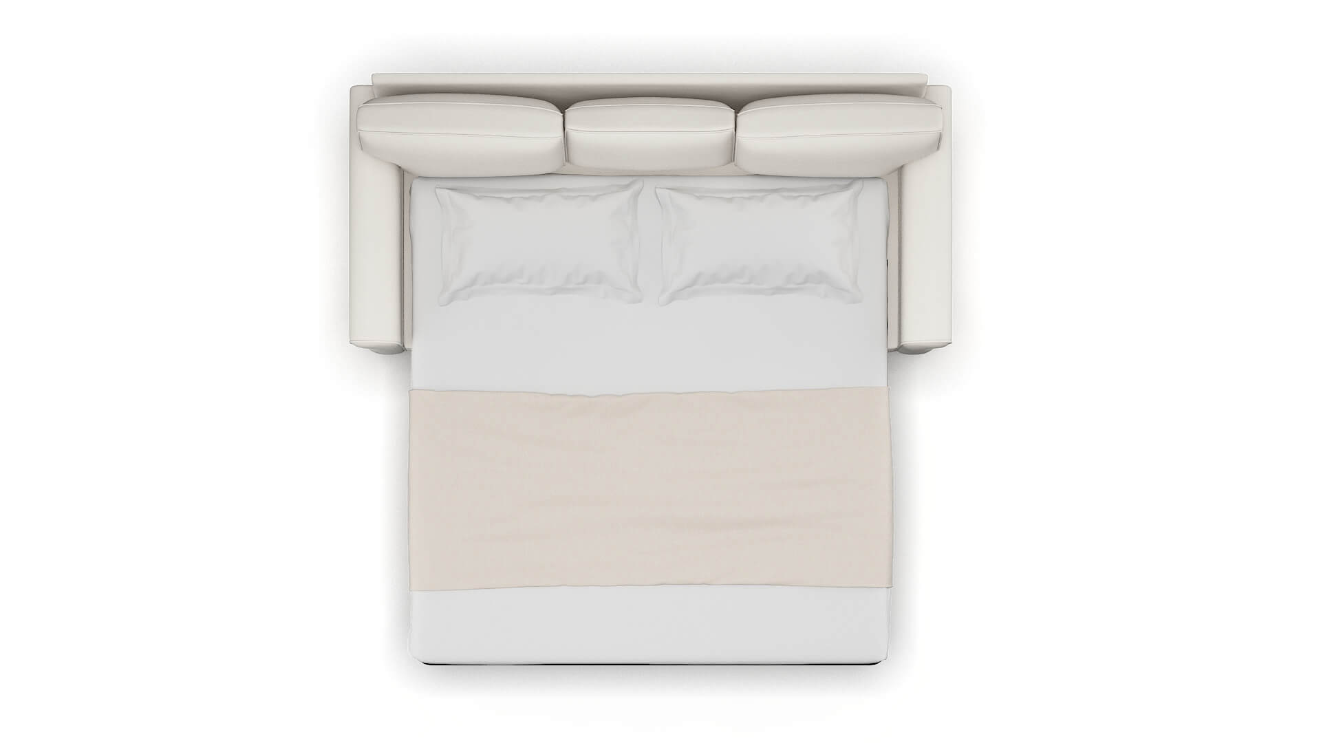 Rome Redondo Pearl Sofa Sleeper Espresso legs 3