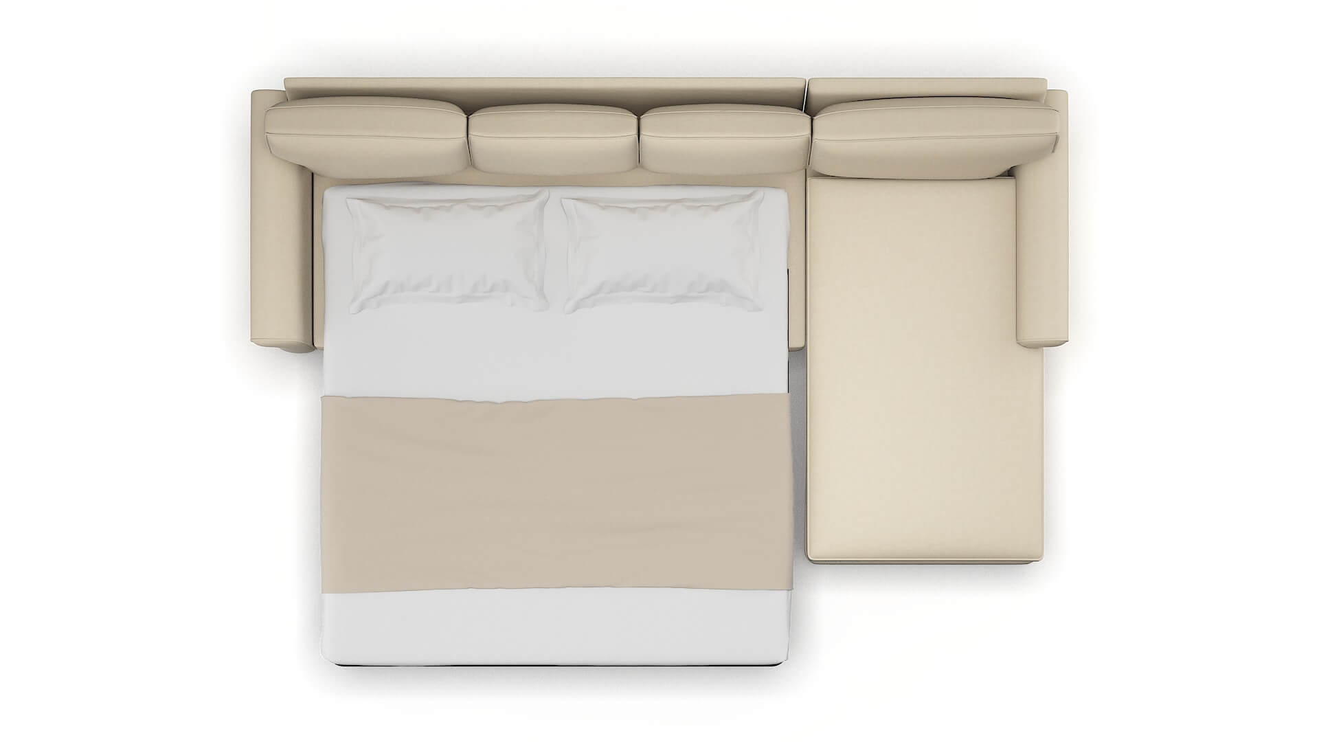 Rome Rocket Sand Panel Sleeper Espresso legs 3