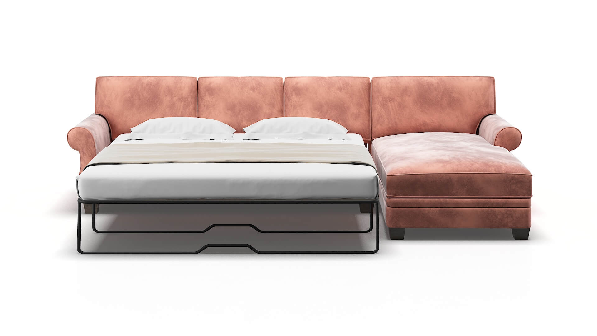 Rome Royale Blush Panel Sleeper Espresso legs 1