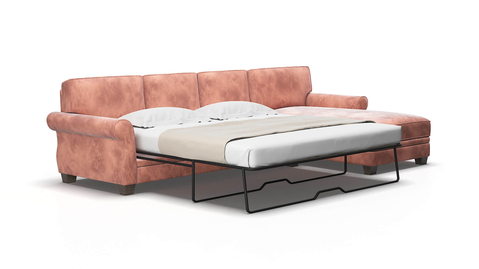 Rome Royale blush Panel sleeper Espresso Legs  2