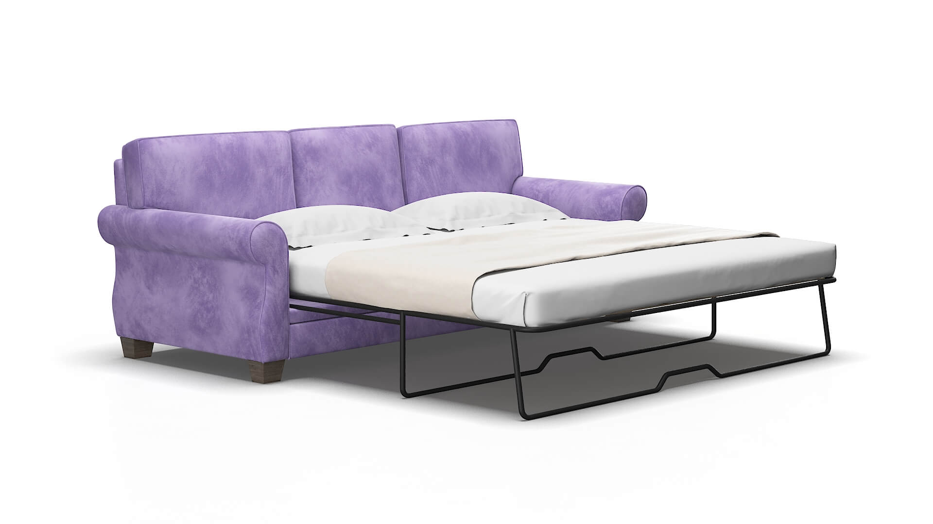 Rome Royale lavender Sofa sleeper Espresso Legs  2