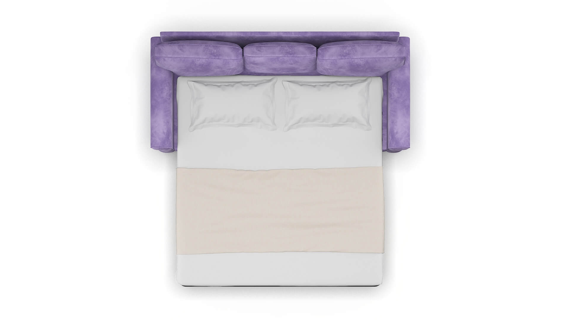 Rome Royale Lavender Sofa Sleeper Espresso legs 3