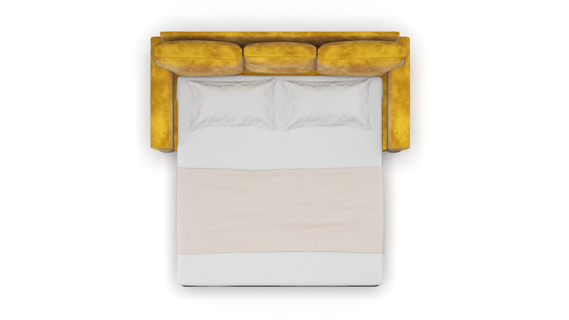 Rome Royale Marigold Sofa Sleeper Espresso legs 3