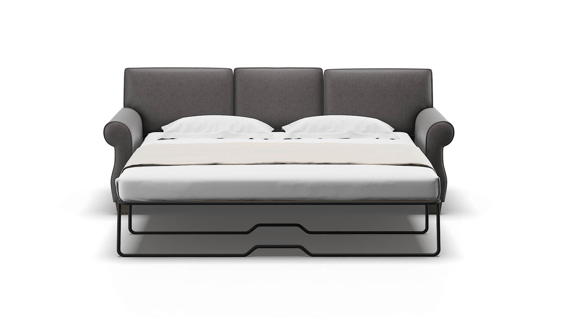 Rome Sasha Grey Sofa Sleeper Espresso legs 1