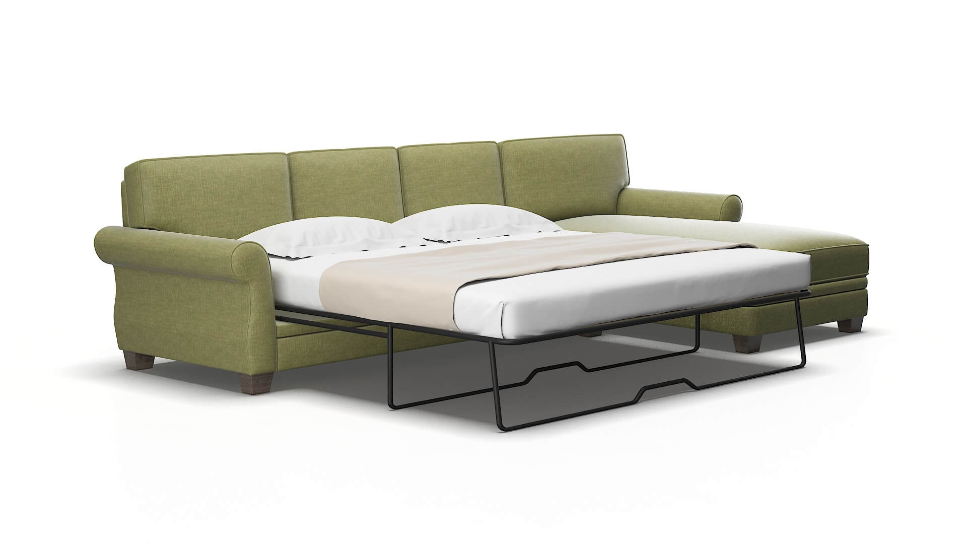 Rome Simplex Sour_apple Panel Sleeper Espresso legs 2