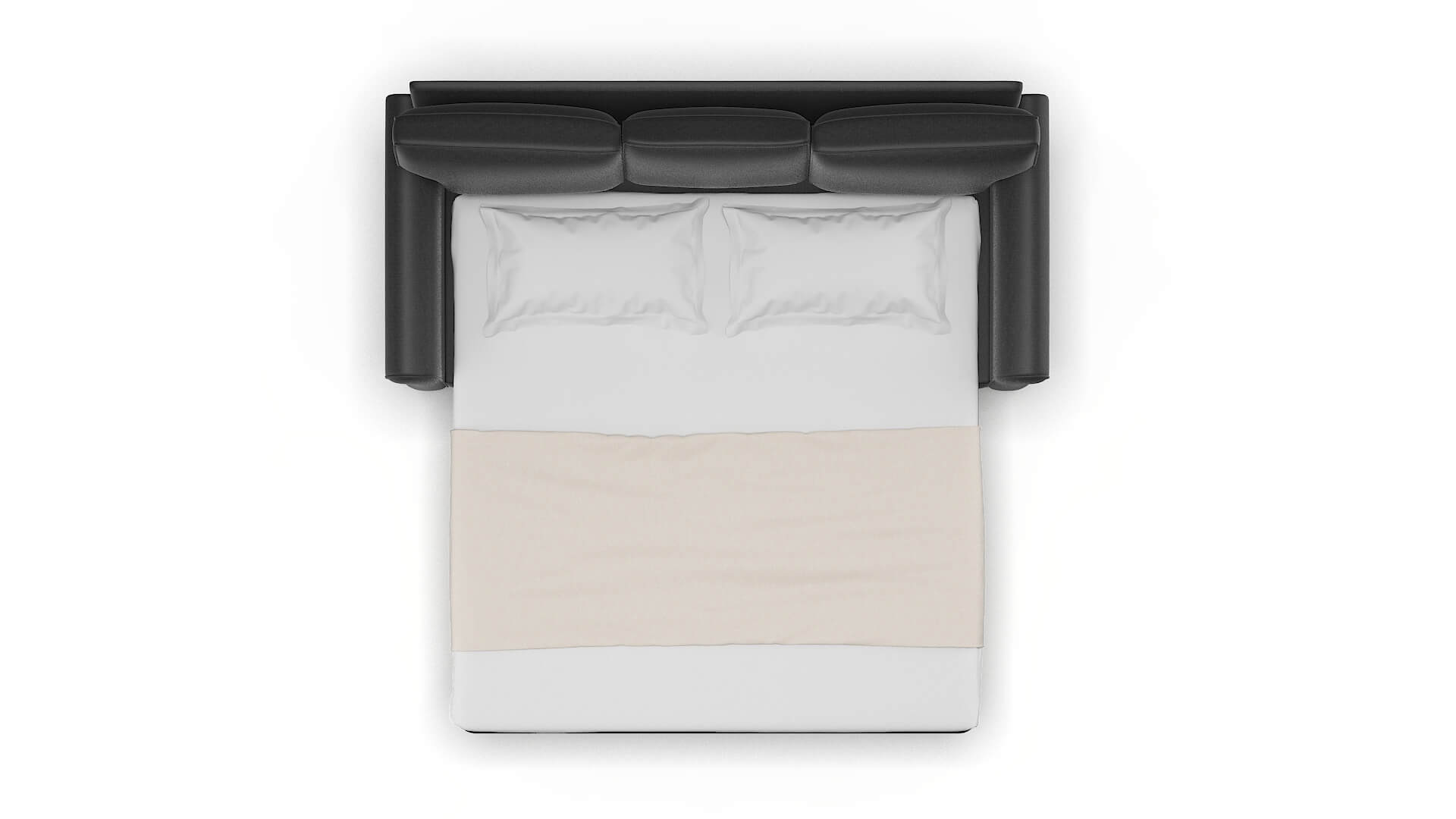 Rome Sosoftness 54 Sofa Sleeper Espresso legs 3