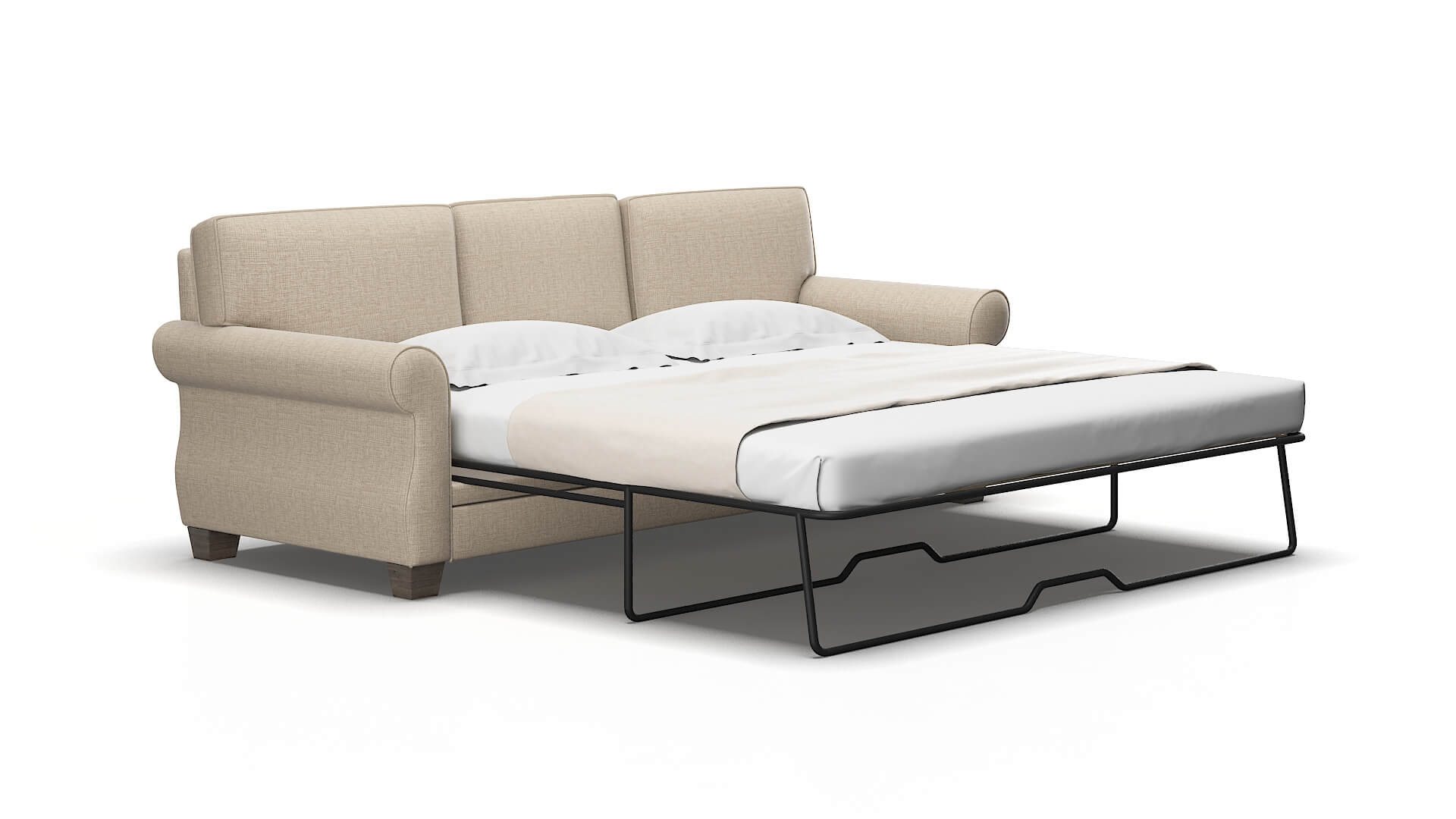 Rome Sosoftness 74 Sofa Sleeper Espresso legs 2