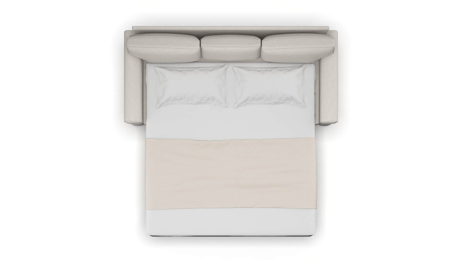 Rome Suave Dove Sofa Sleeper Espresso legs 3