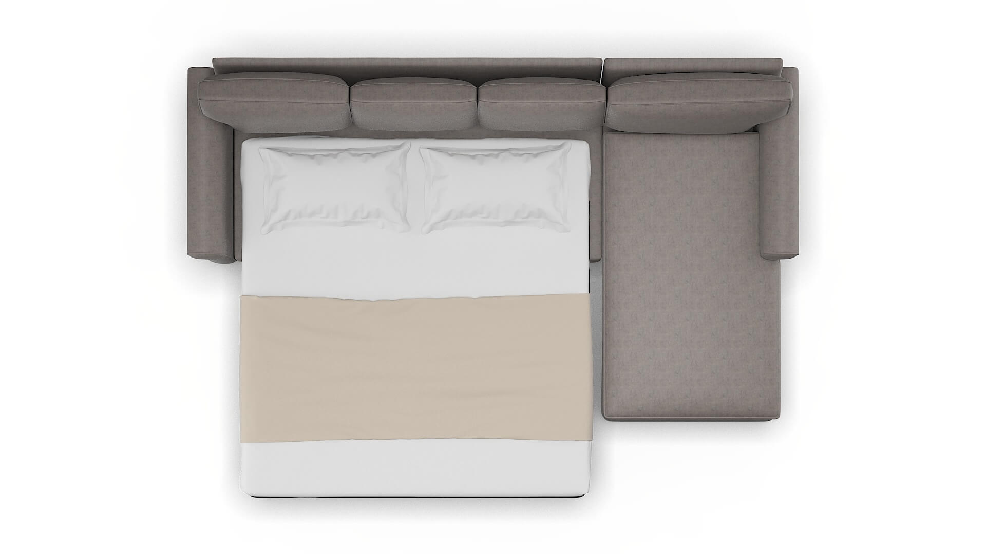 Rome Suave Slate Panel Sleeper Espresso legs 3