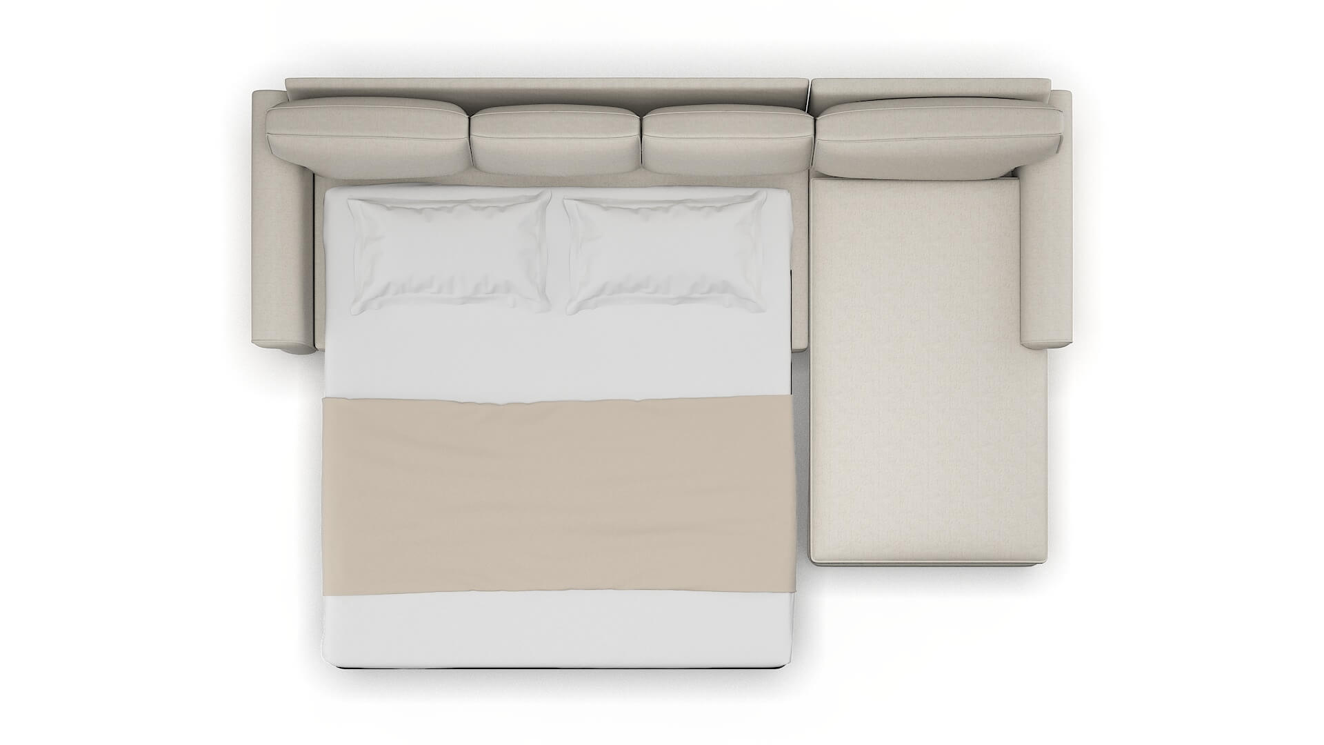 Rome Terrain Natural Panel Sleeper Espresso legs 3