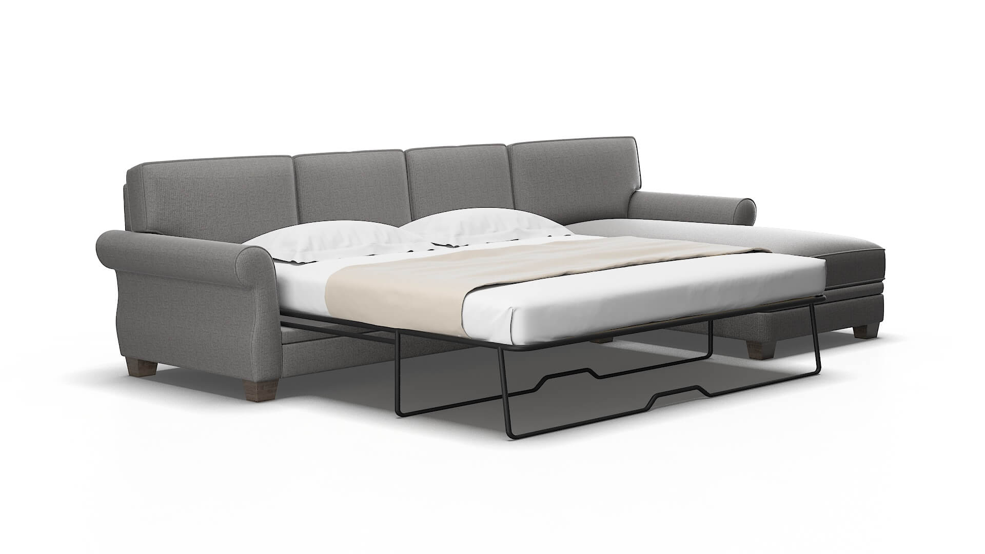 Rome Terrain oatmeal Panel sleeper Espresso Legs  2