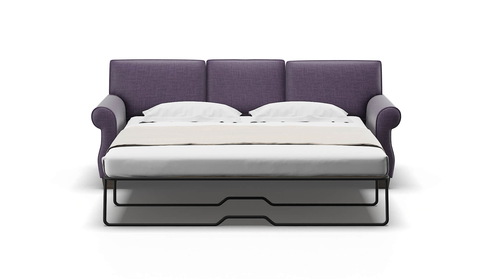 Rome Tess Blackberry Sofa Sleeper Espresso legs 1