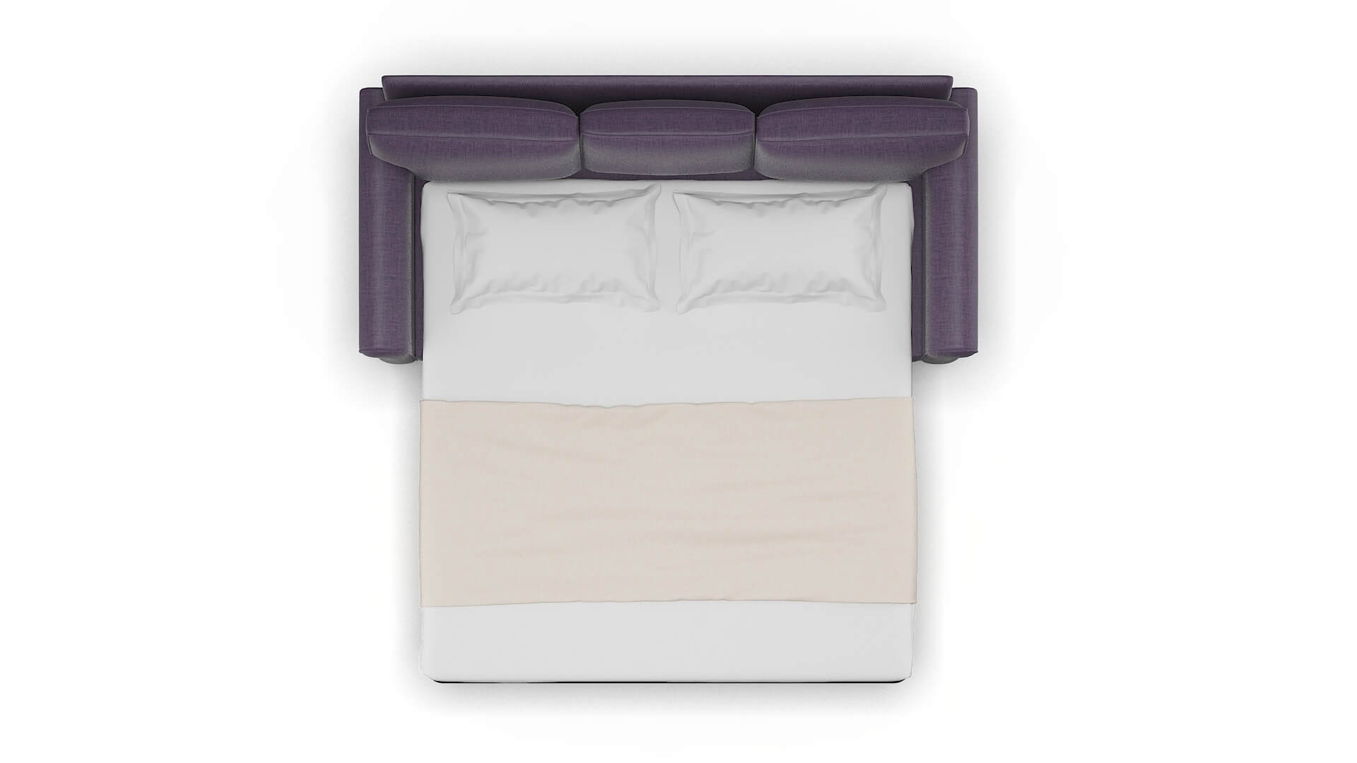 Rome Tess Blackberry Sofa Sleeper Espresso legs 3