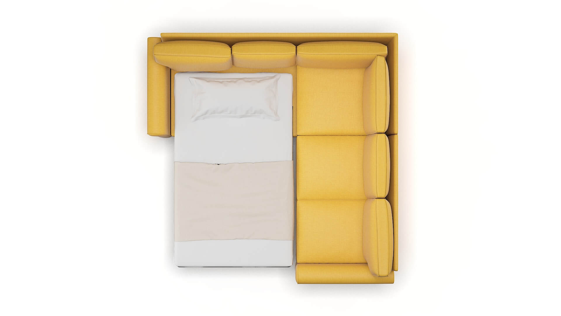 Rome Tess Turmeric Sectional Sleeper Espresso legs 3