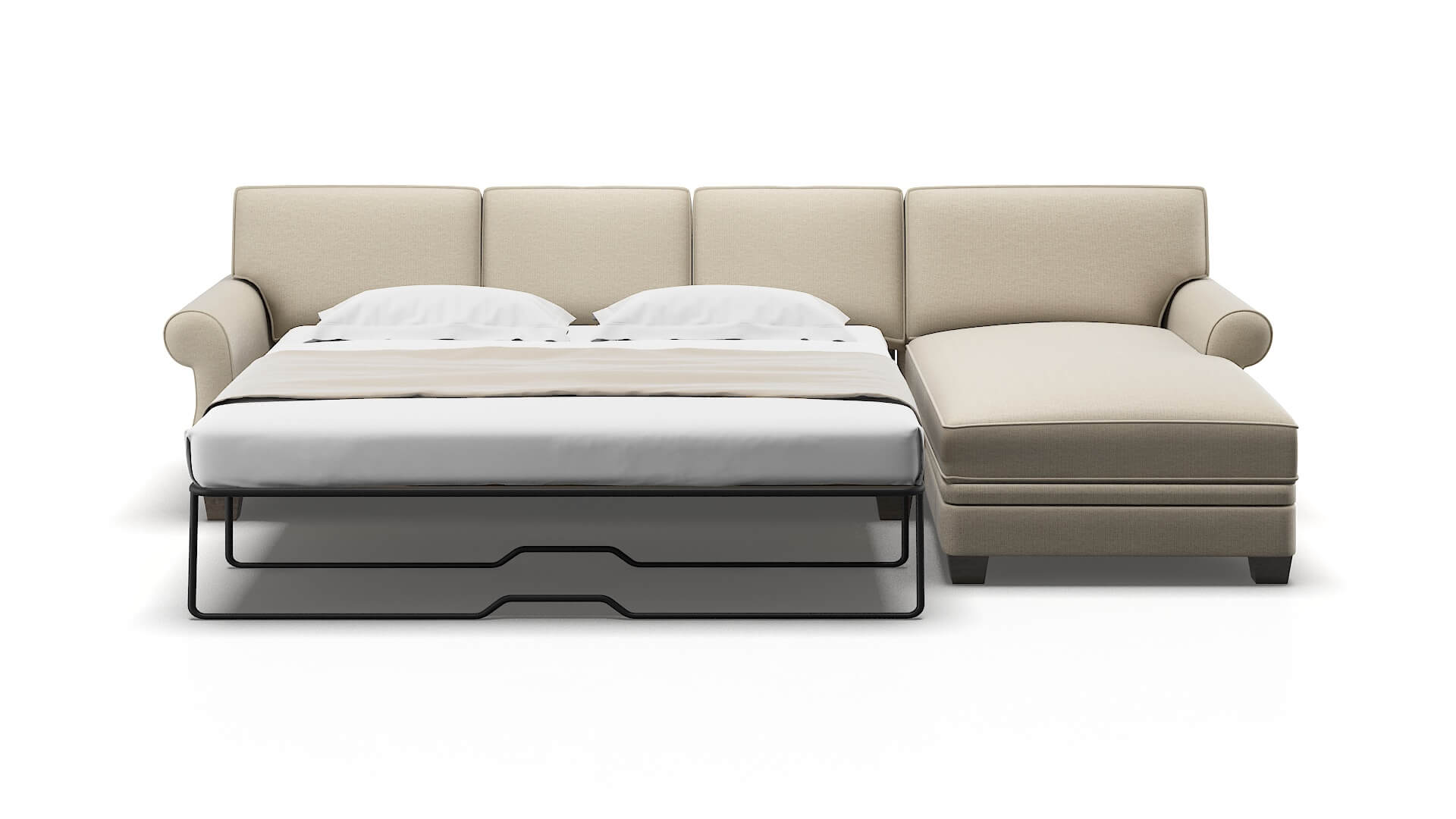 Rome Urban_d Silver Panel Sleeper Espresso legs 1