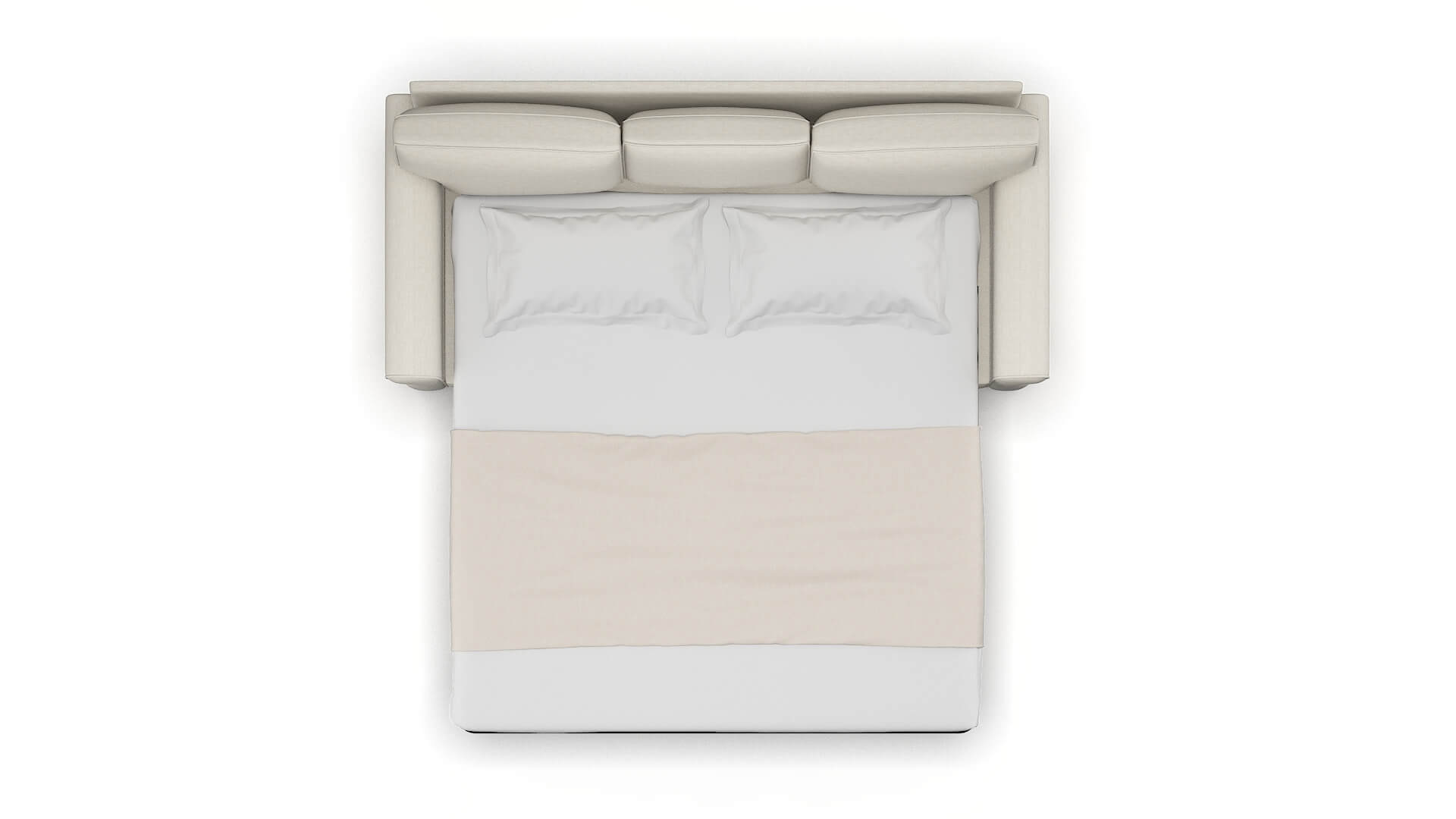 Rome Venus Cream Sofa Sleeper Espresso legs 3