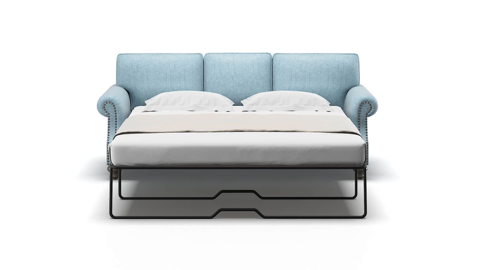 Rotterdam Atlas Turquoise Sofa Sleeper Espresso legs 1