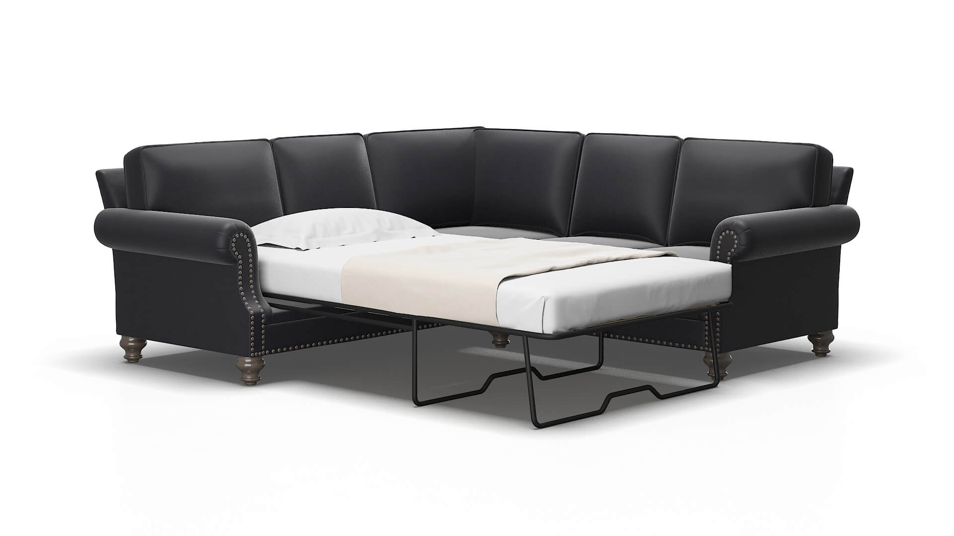 Rotterdam Atlas_plz navy Sectional sleeper Espresso Legs  2