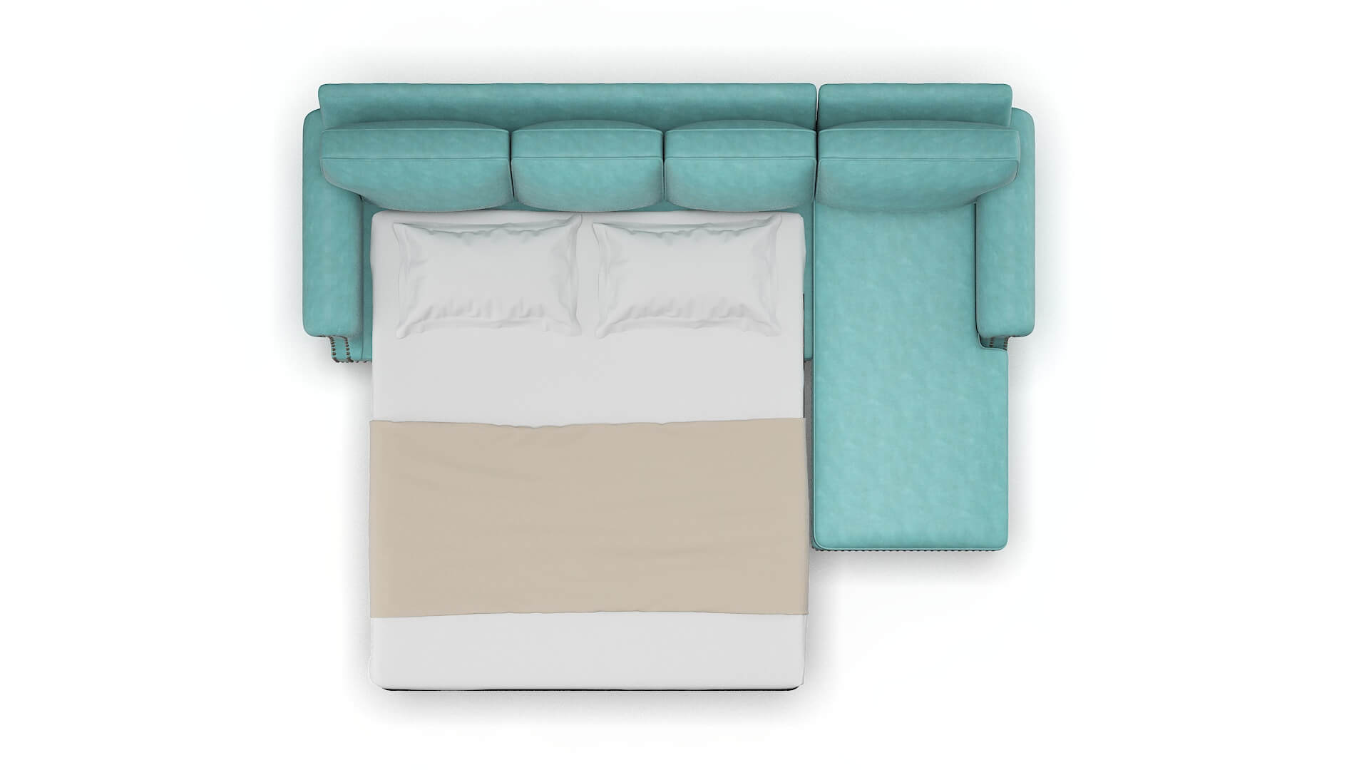 Rotterdam Bella Caribbean Panel Sleeper Espresso legs 3