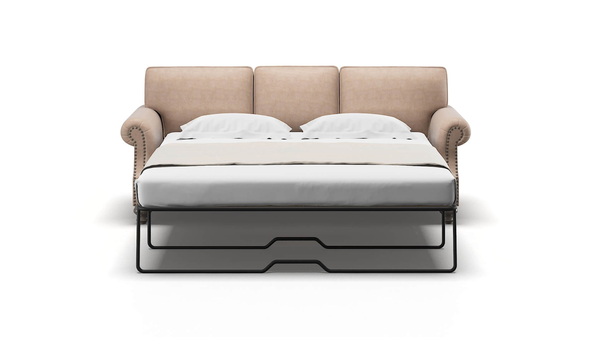 Rotterdam Bella Pewter Sofa Sleeper Espresso legs 1