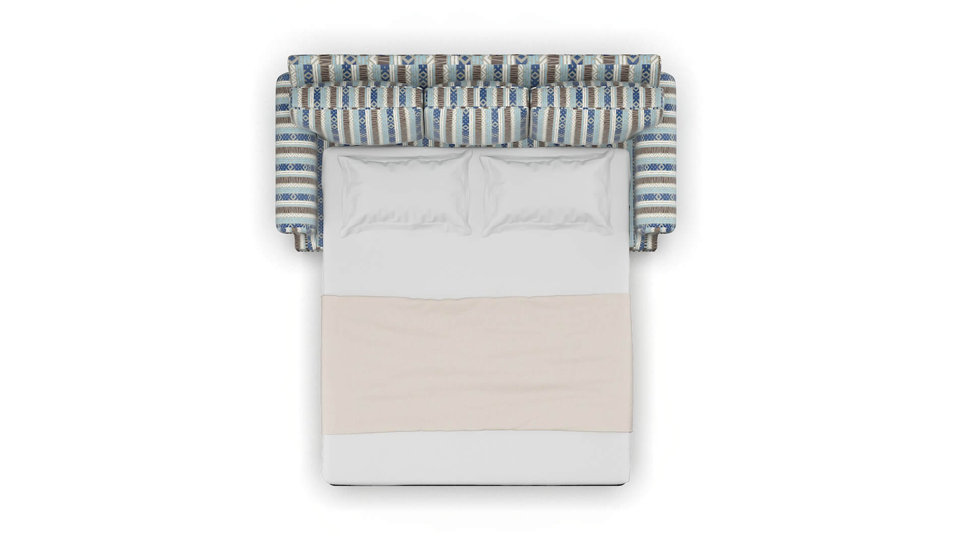 Rotterdam Bodhi Indigo Sofa Sleeper Espresso legs 3