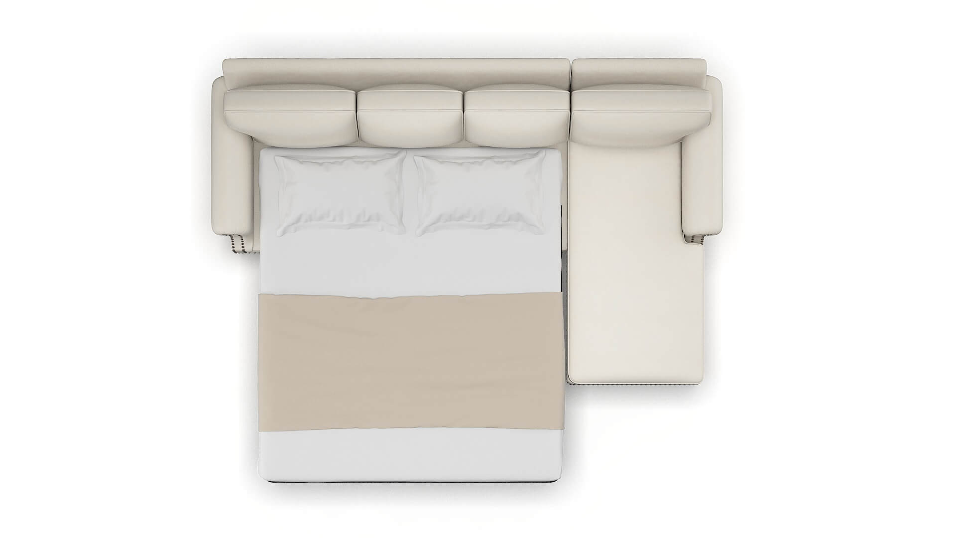 Rotterdam Bungalow Ivory Panel Sleeper Espresso legs 3