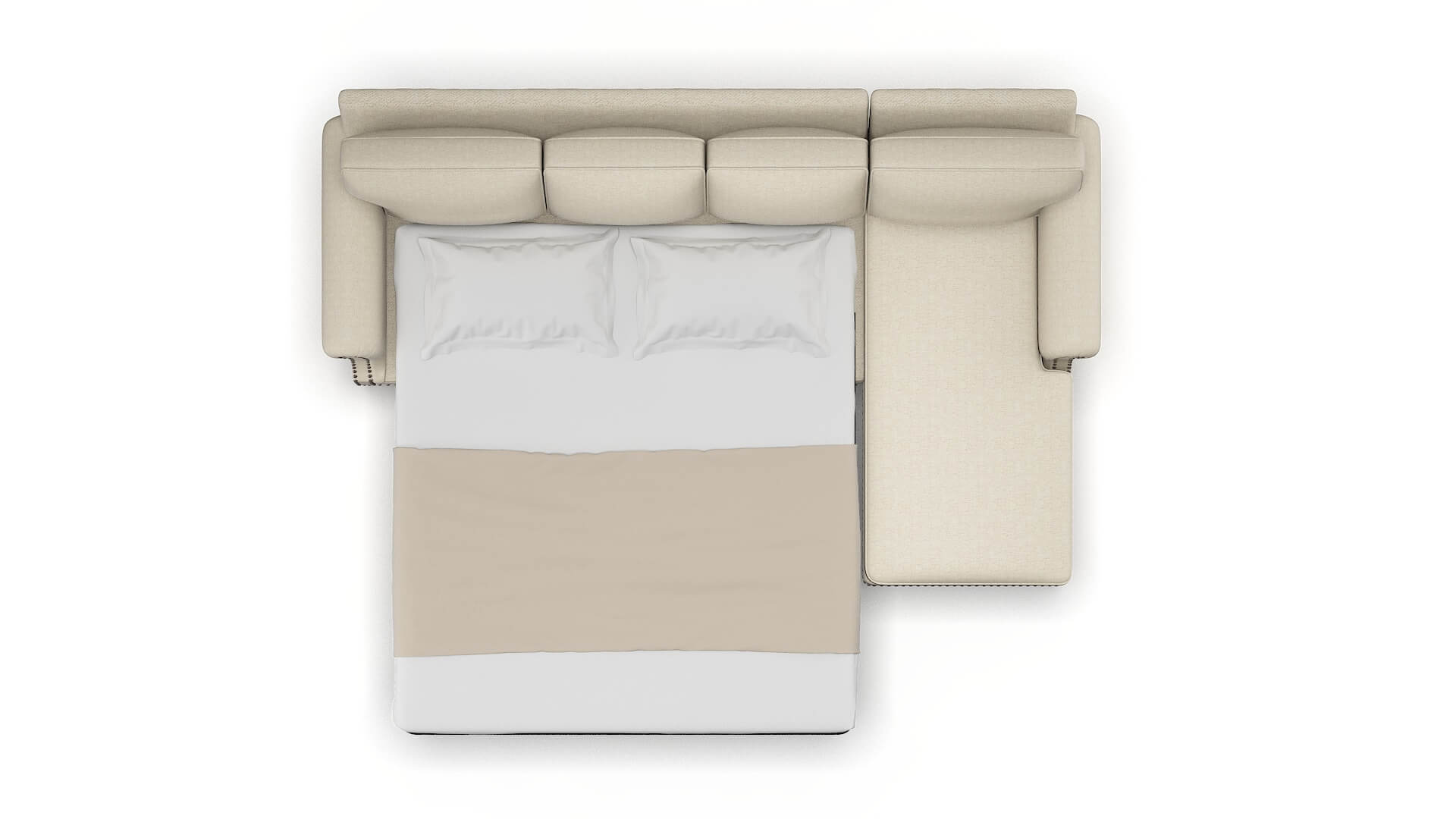 Rotterdam Catalina Wheat Panel Sleeper Espresso legs 3