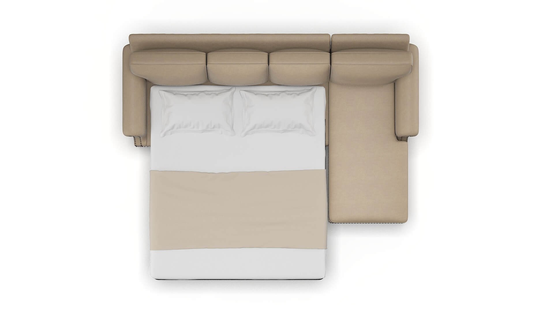 Rotterdam Chance Platinum Panel Sleeper Espresso legs 3